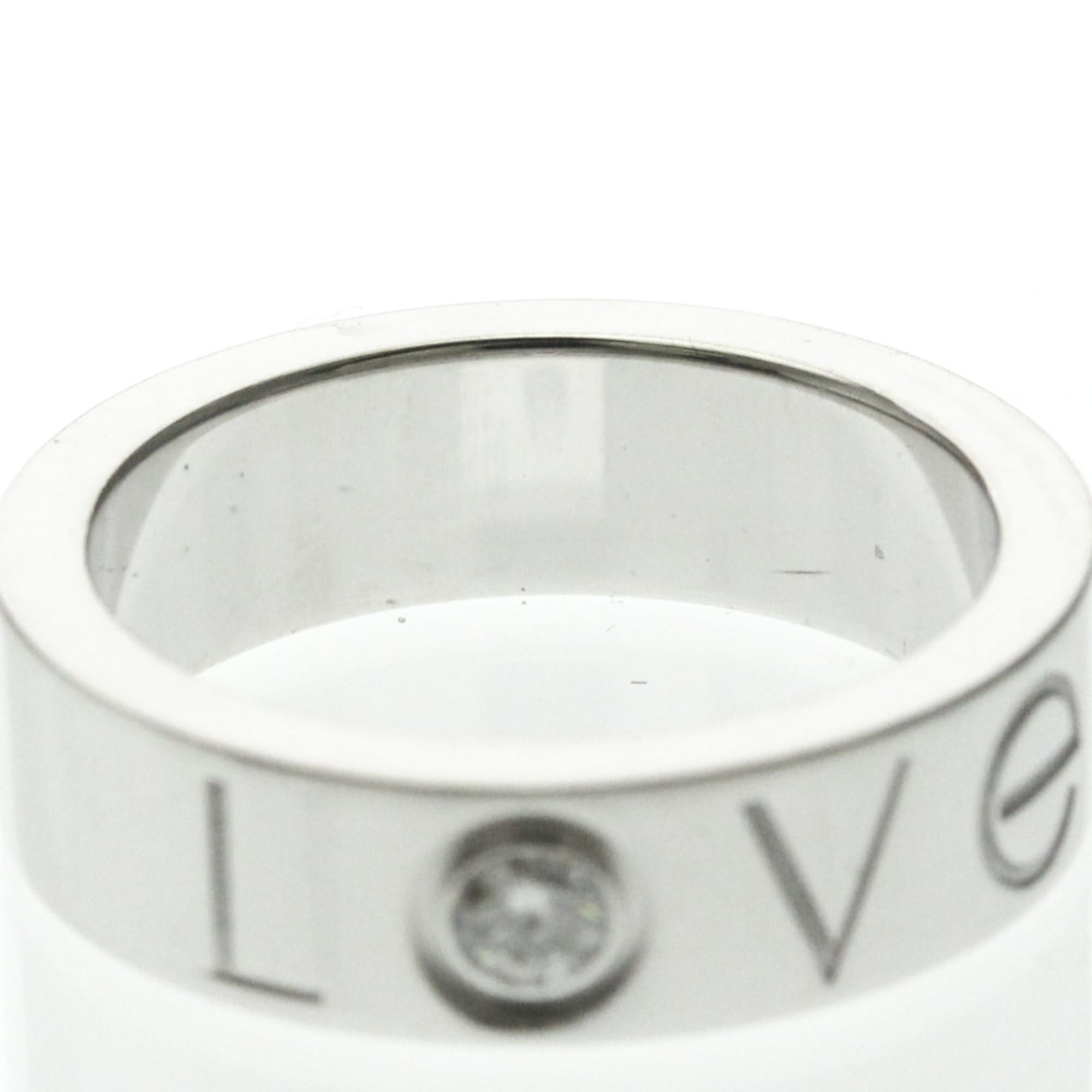 Cartier Cartier Love Ring Christmas Limited Edition 1P Diamond White Gold (18K) Fashion Diamond Band Ring Silver Size ONE SIZE - 5 Thumbnail