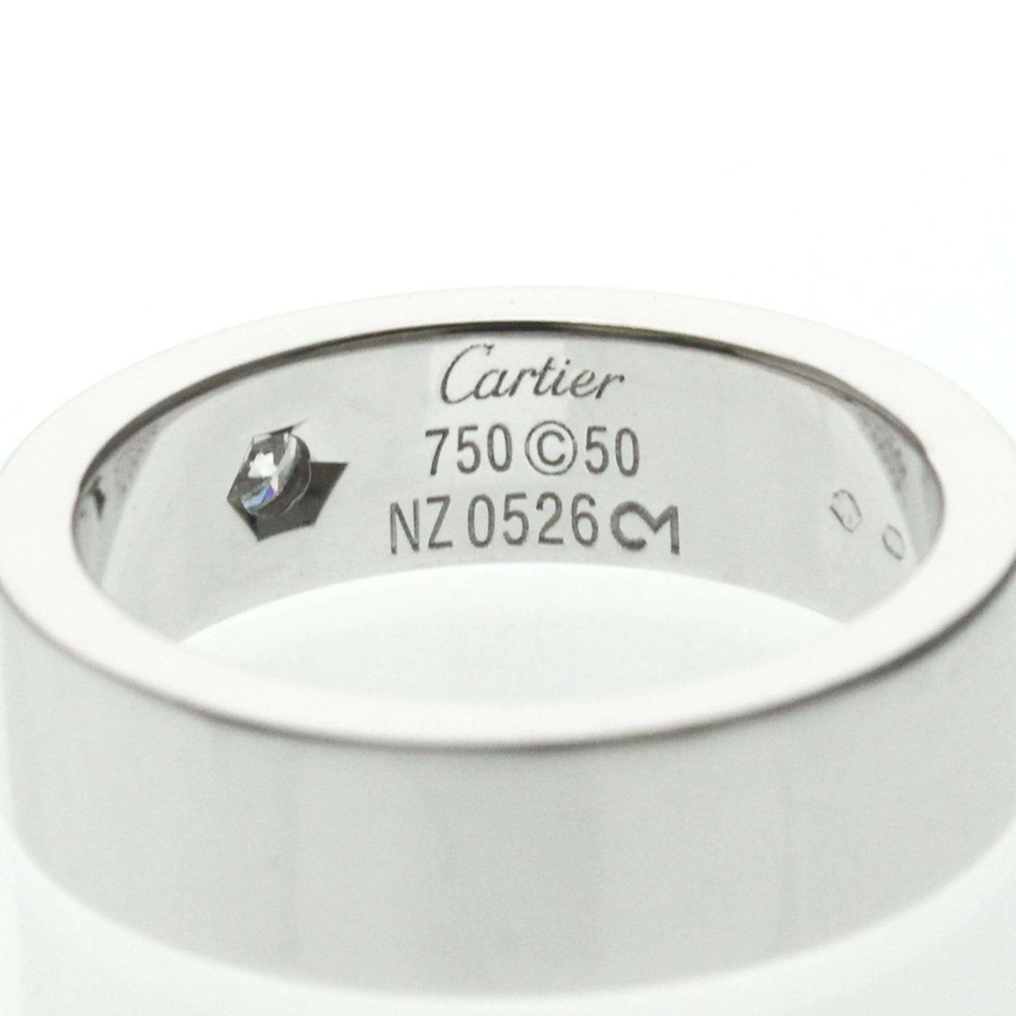 Cartier Cartier Love Ring Christmas Limited Edition 1P Diamond White Gold (18K) Fashion Diamond Band Ring Silver Size ONE SIZE - 7 Thumbnail