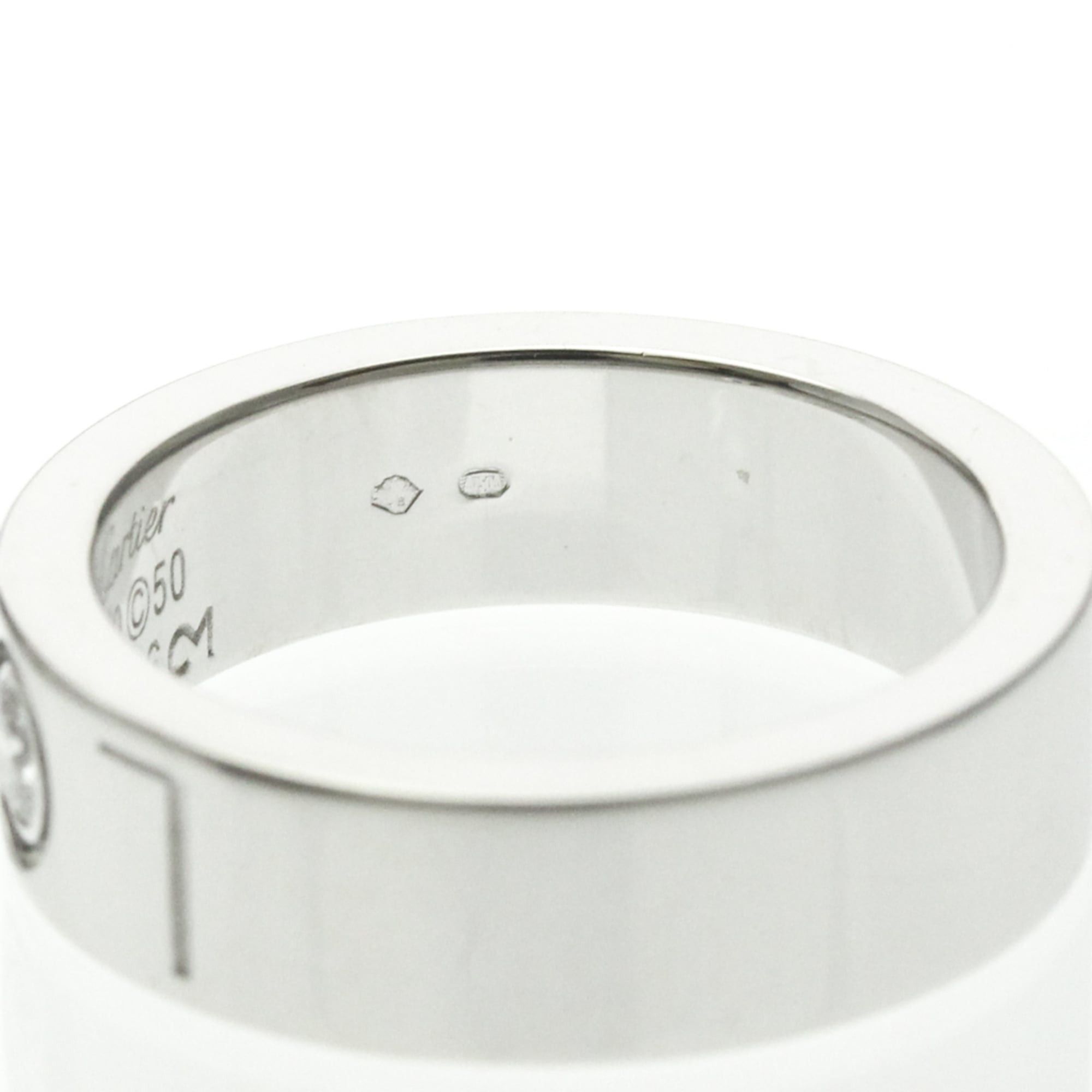 Cartier Cartier Love Ring Christmas Limited Edition 1P Diamond White Gold (18K) Fashion Diamond Band Ring Silver Size ONE SIZE - 8 Thumbnail
