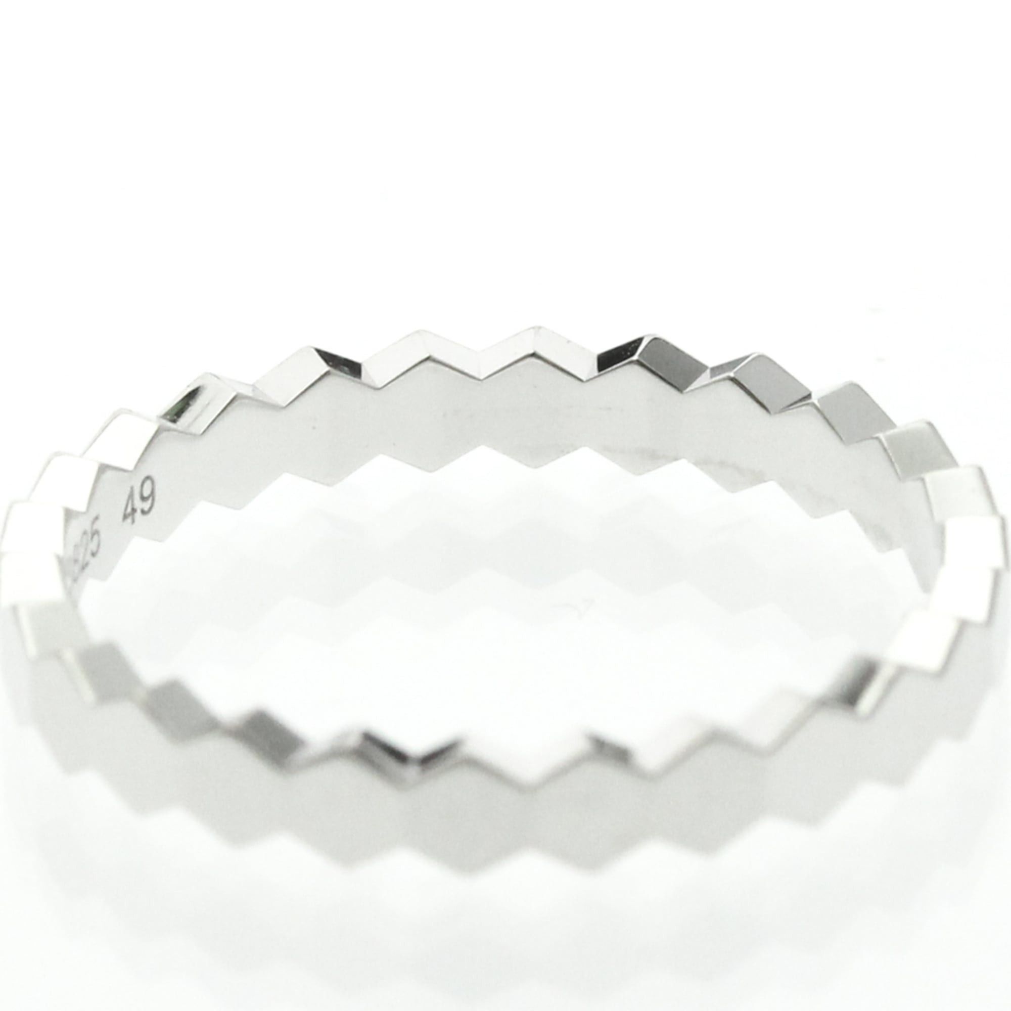 Other Chaumet Be My Love Honeycomb Ring 081930-049 White Gold (18K) Fashion No Stone Band Ring Silver Size ONE SIZE - 7 Thumbnail
