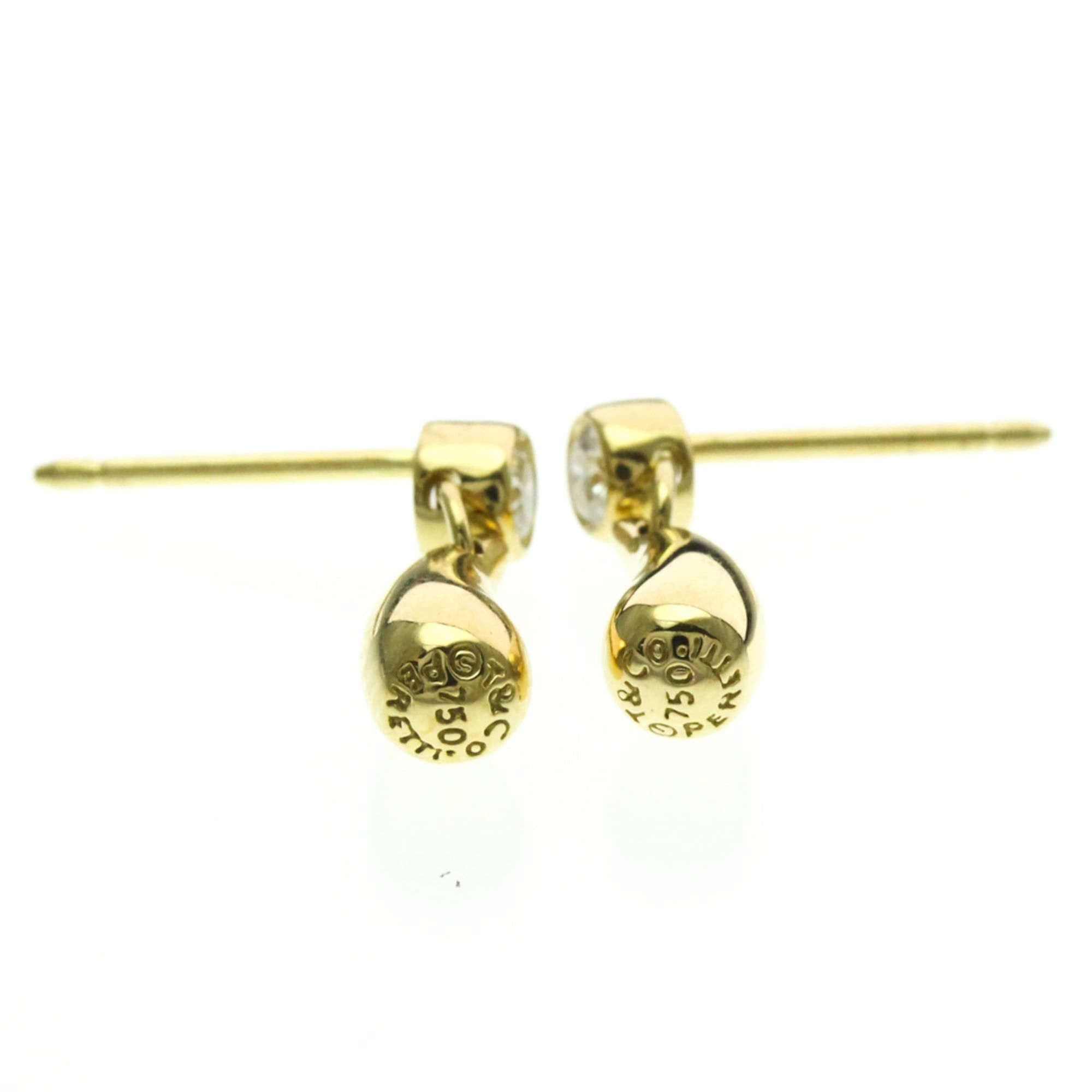 Tiffany & Co. Tiffany Teardrop Diamond Earrings Diamond Yellow Gold (18K) Drop Earrings Gold Size ONE SIZE - 4 Thumbnail