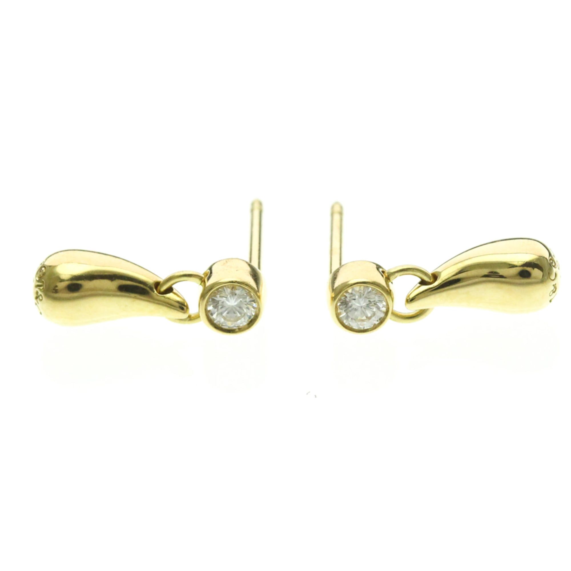 Tiffany & Co. Tiffany Teardrop Diamond Earrings Diamond Yellow Gold (18K) Drop Earrings Gold Size ONE SIZE - 3 Thumbnail