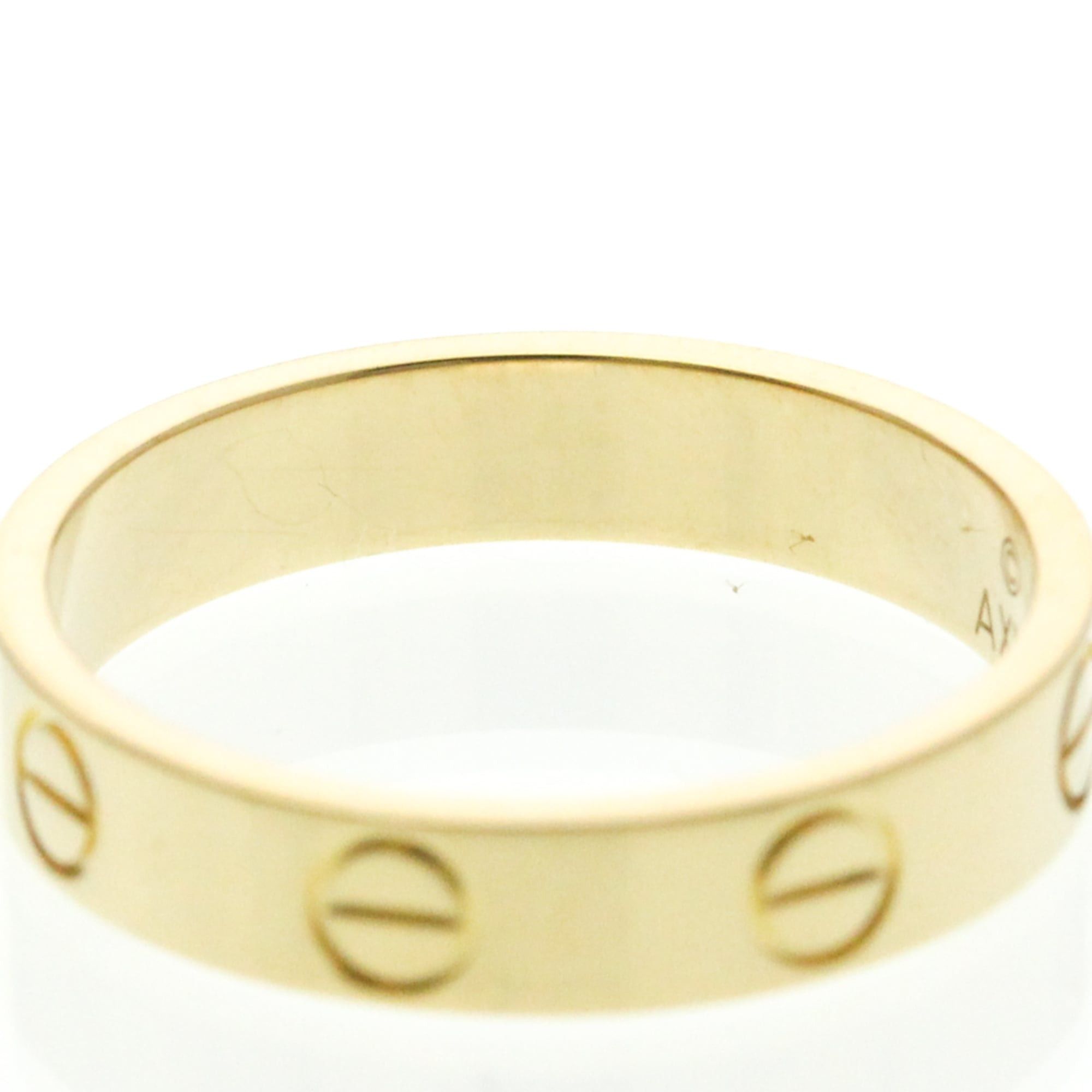 Cartier Cartier Mini Love Ring Yellow Gold (18K) Fashion No Stone Band Ring Gold Size ONE SIZE - 6 Thumbnail