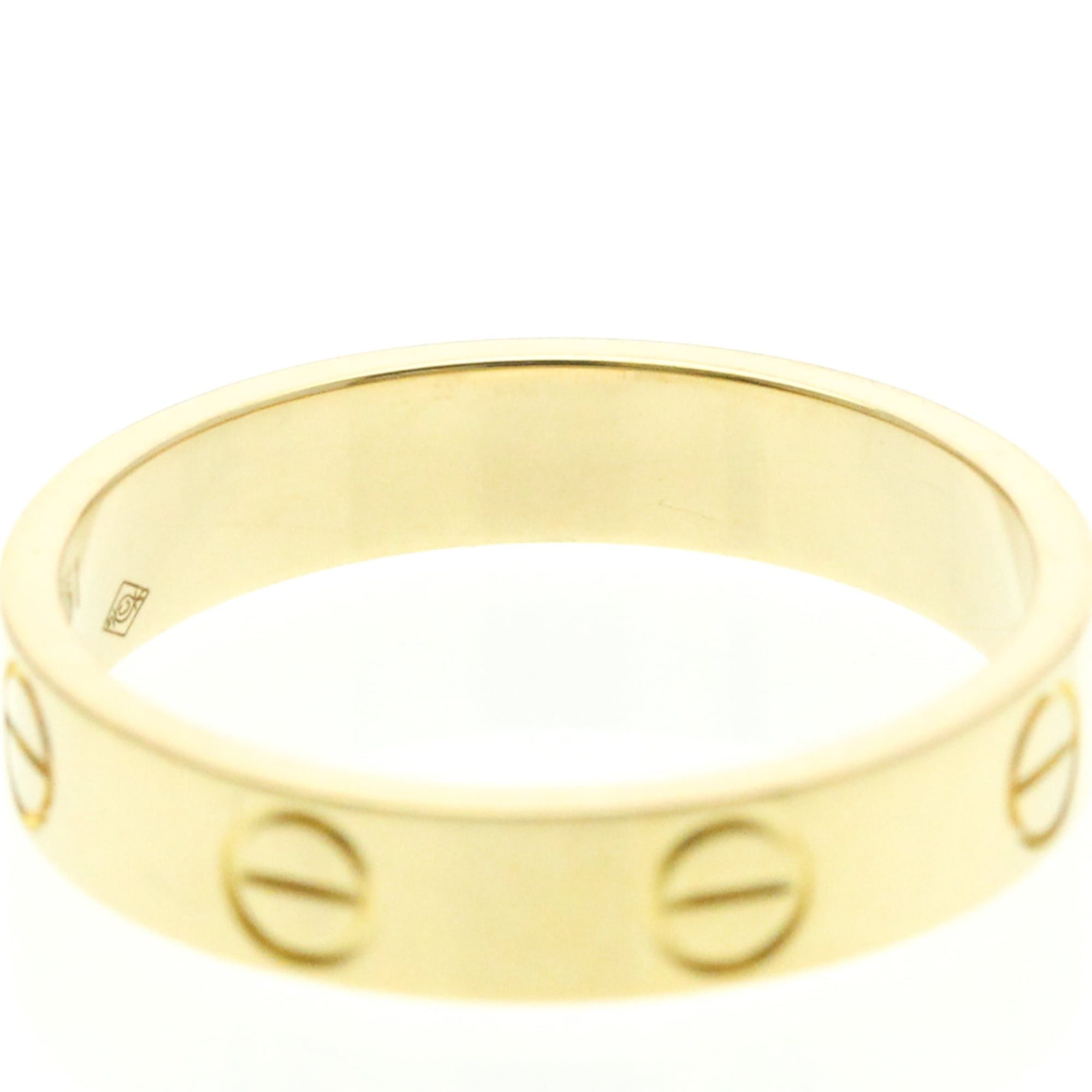 Cartier Cartier Mini Love Ring Yellow Gold (18K) Fashion No Stone Band Ring Gold Size ONE SIZE - 8 Thumbnail