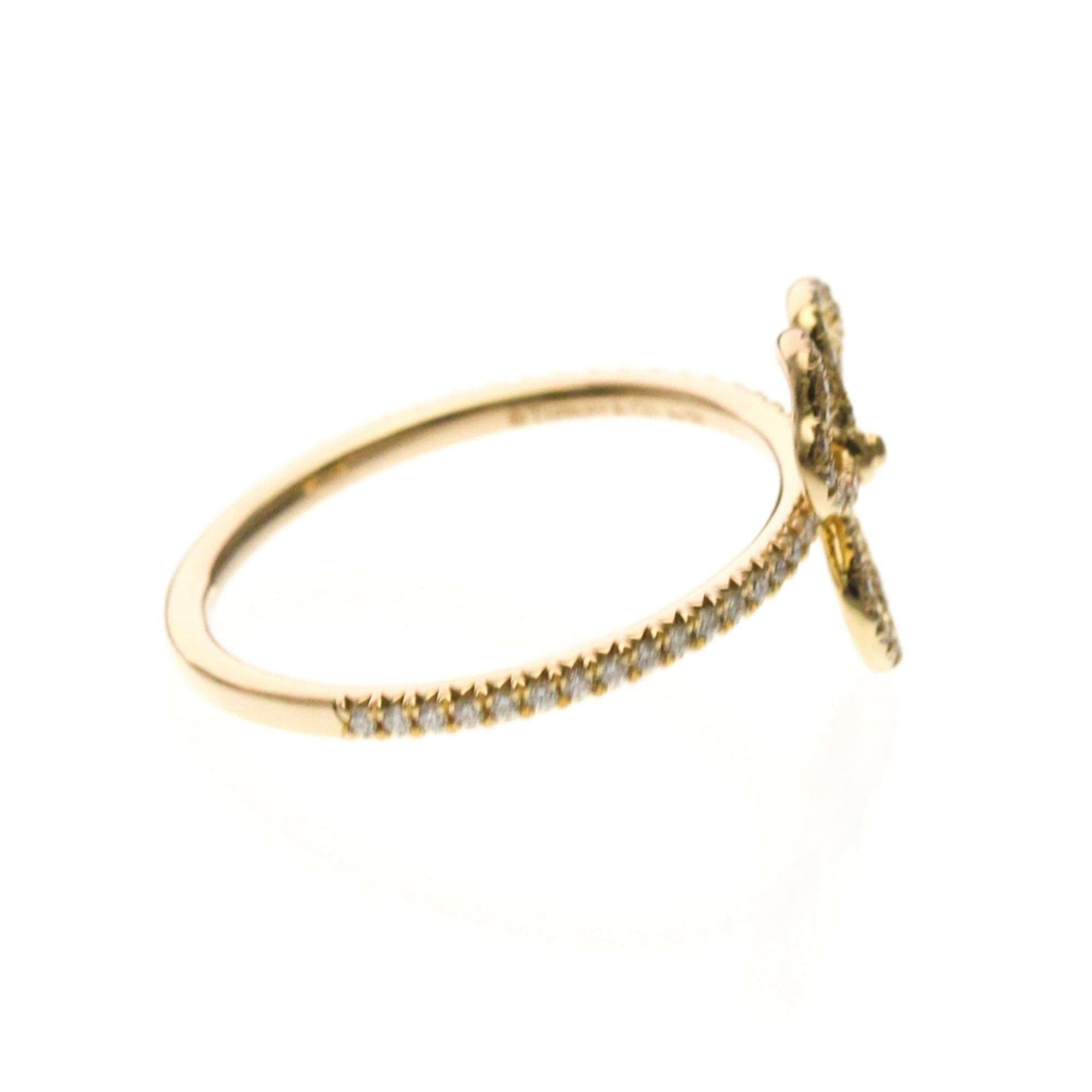 Tiffany & Co. Tiffany Paper Flower Diamond Open Flower Ring Pink Gold (18K) Fashion Diamond Band Ring Pink Gold Size ONE SIZE - 4 Thumbnail