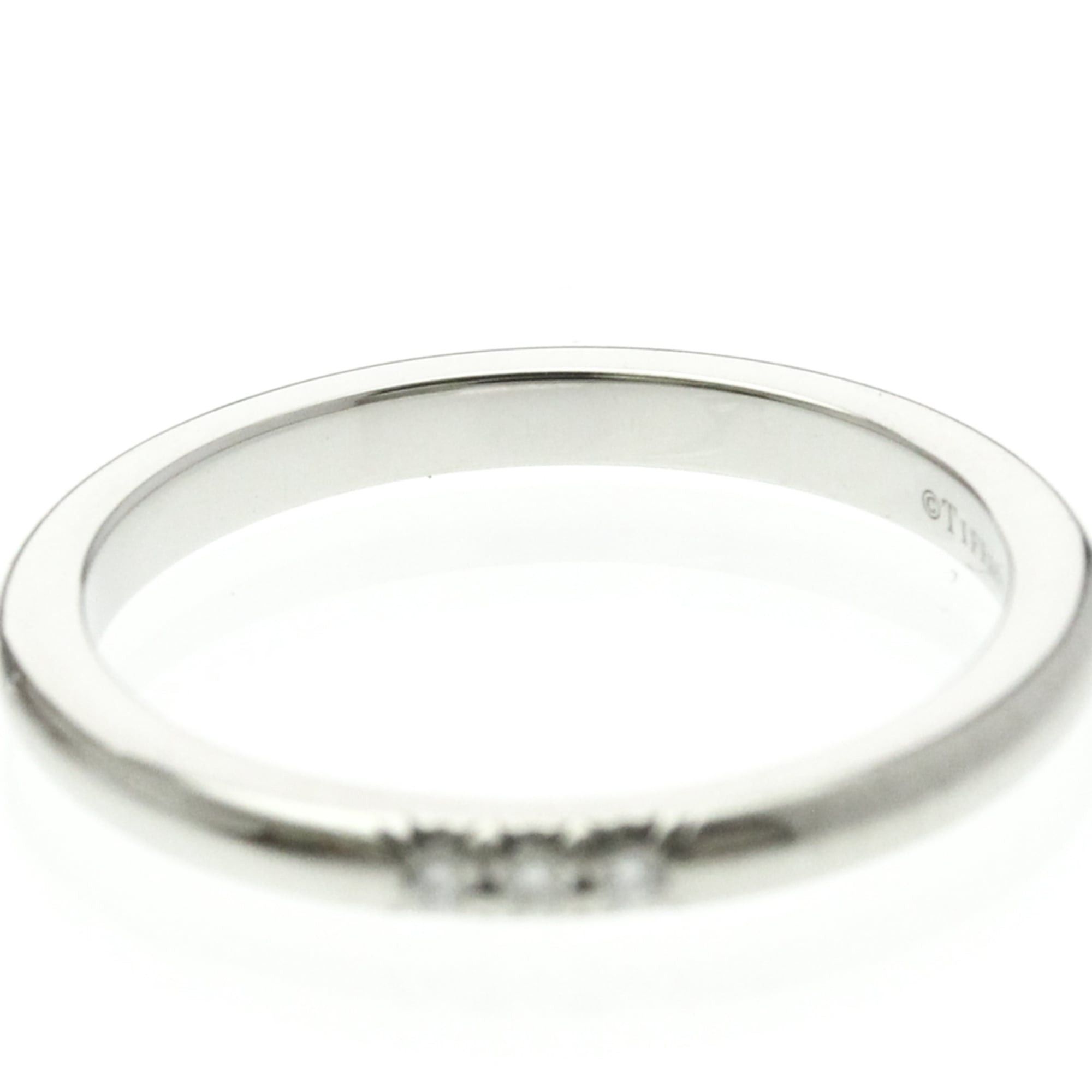 Tiffany & Co. Tiffany Forever Wedding 3P Diamond Platinum Fashion Diamond Band Ring Silver Size ONE SIZE - 5 Thumbnail