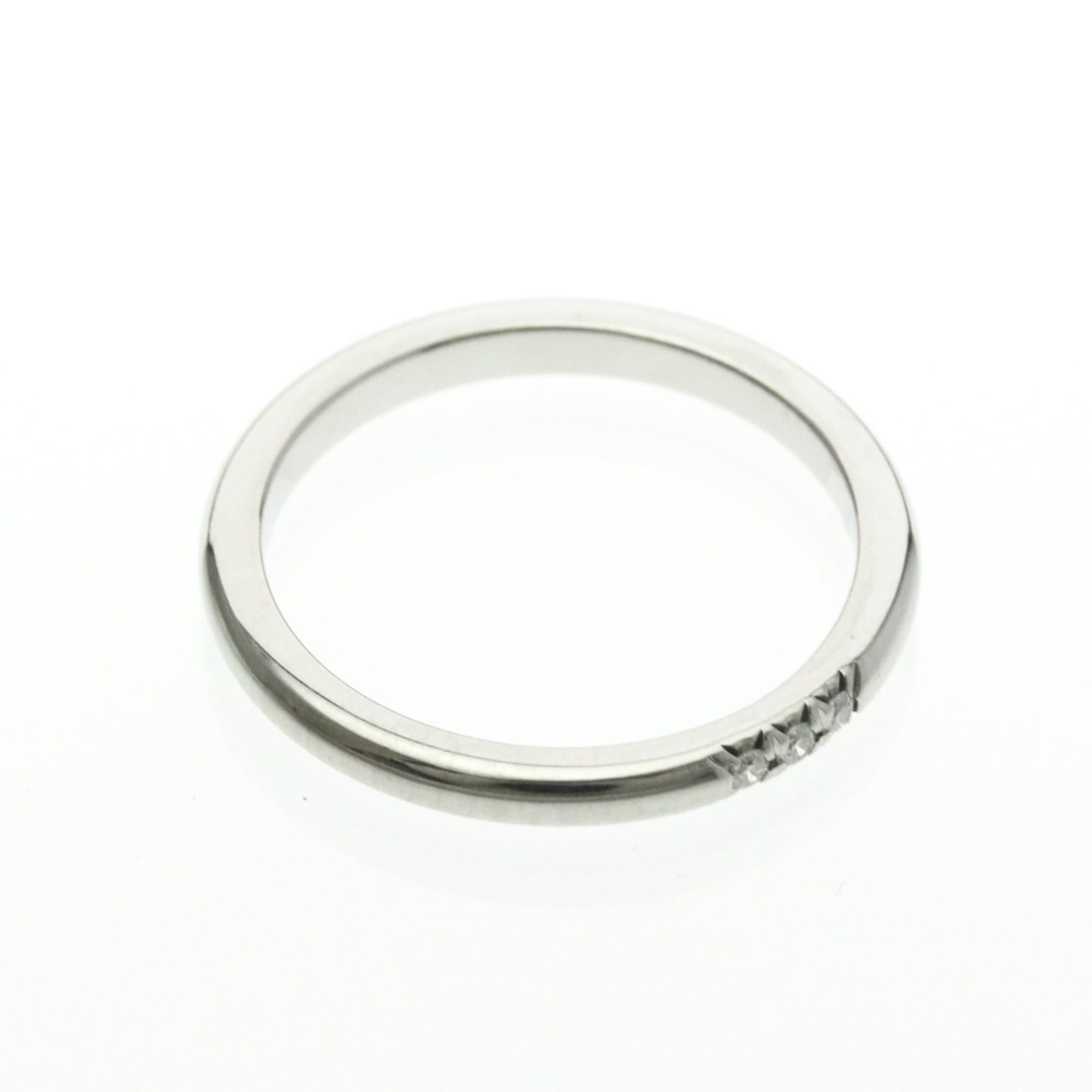 Tiffany & Co. Tiffany Forever Wedding 3P Diamond Platinum Fashion Diamond Band Ring Silver Size ONE SIZE - 9 Thumbnail