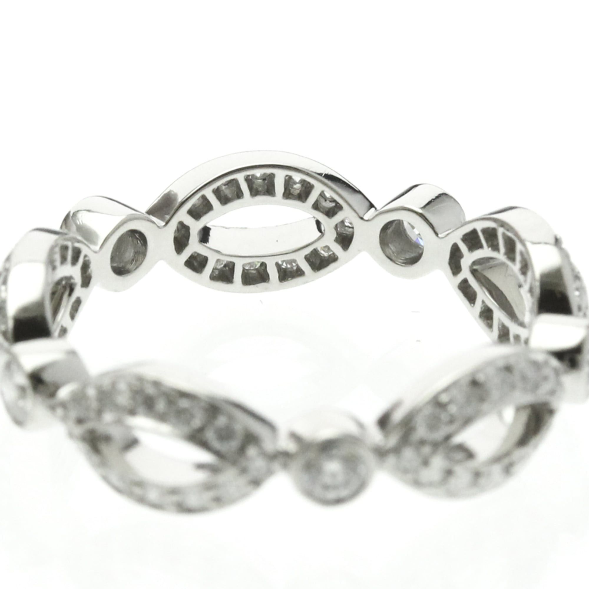 Tiffany & Co. Tiffany Open Marquise Ring With Diamonds Platinum Fashion Diamond Band Ring Silver Size ONE SIZE - 6 Thumbnail