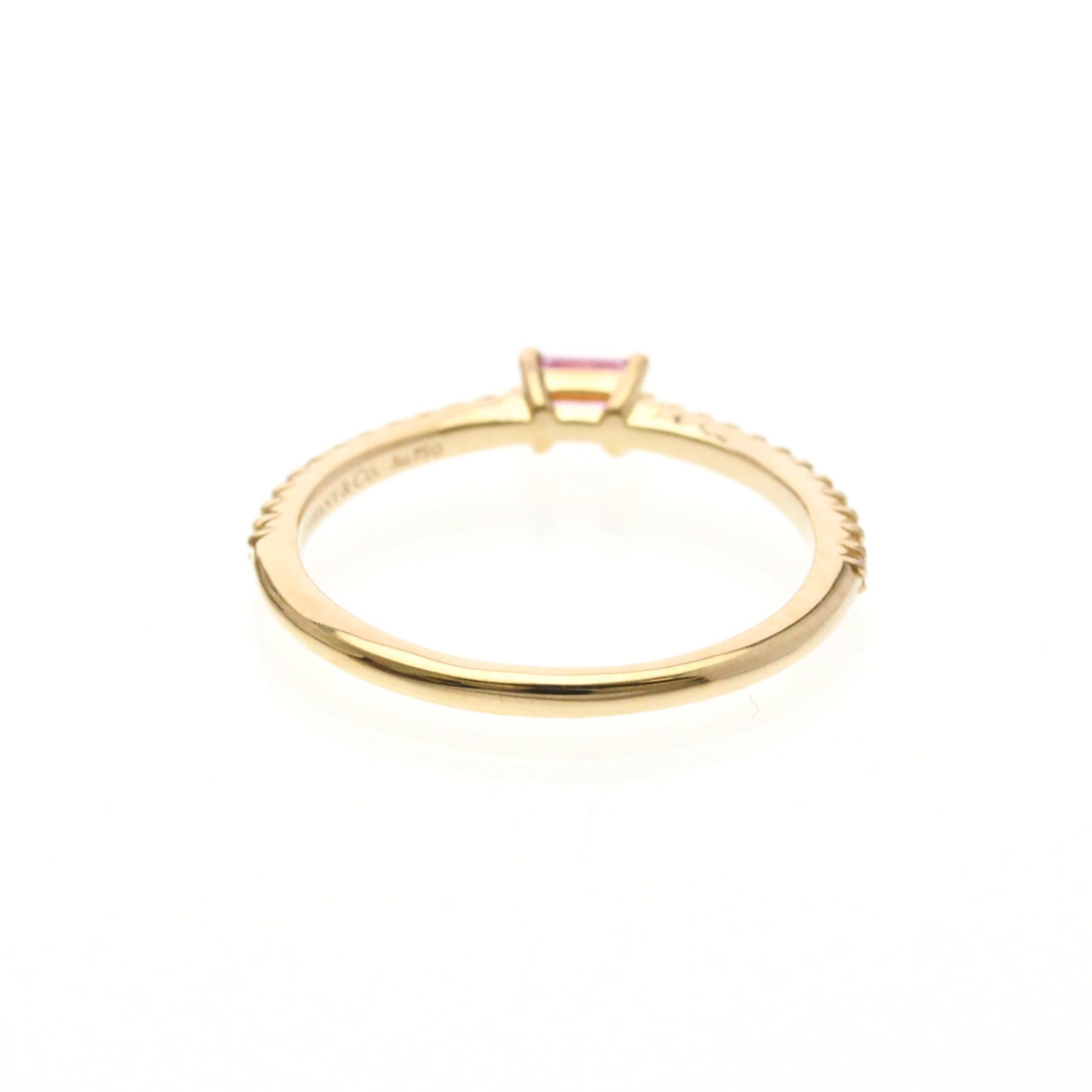 Tiffany & Co. Tiffany Novo Horizon Pink Sapphire Diamond Ring Pink Gold (18K) Fashion Diamond,Sapphire Band Ring Pink Gold Size ONE SIZE - 3 Thumbnail