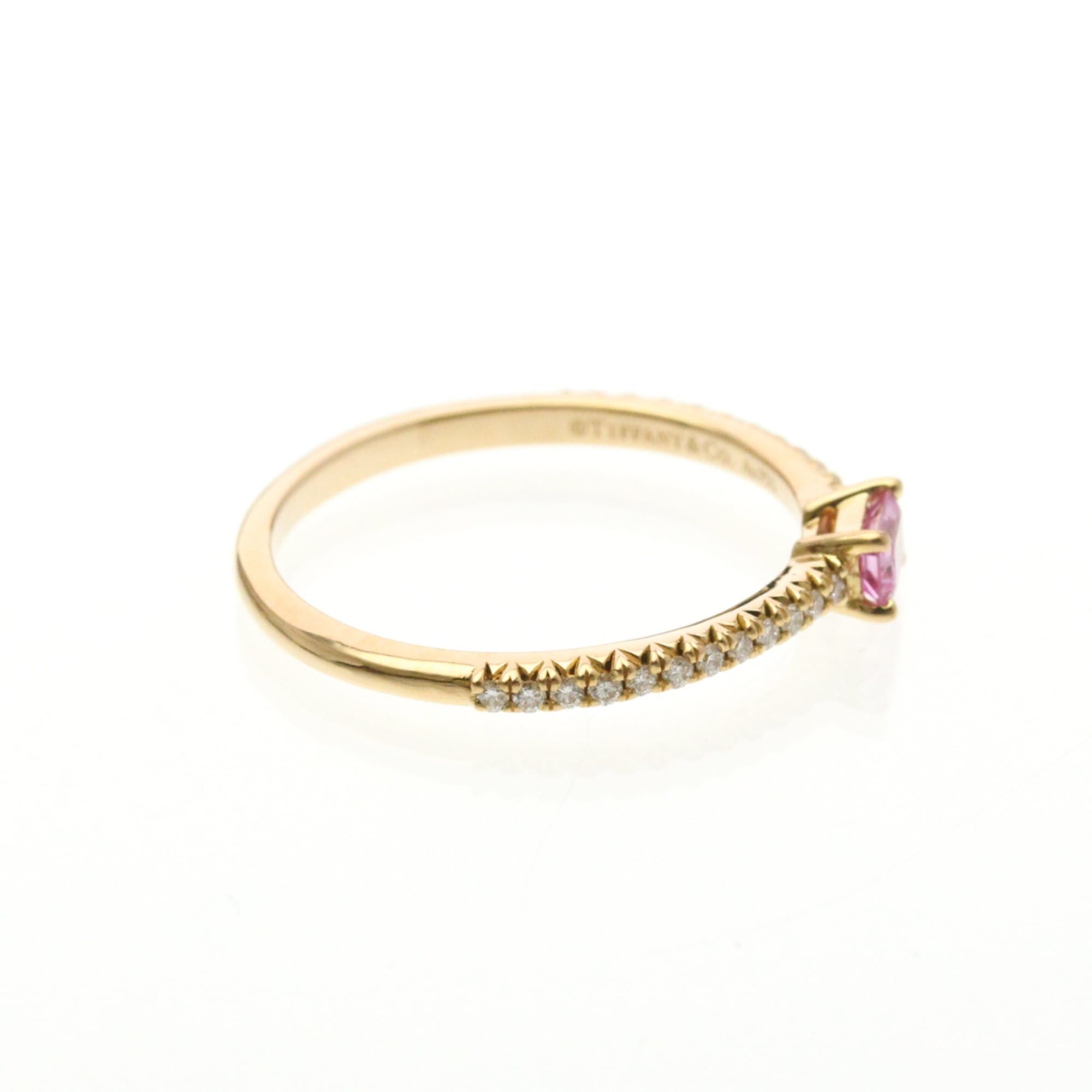 Tiffany & Co. Tiffany Novo Horizon Pink Sapphire Diamond Ring Pink Gold (18K) Fashion Diamond,Sapphire Band Ring Pink Gold Size ONE SIZE - 4 Thumbnail