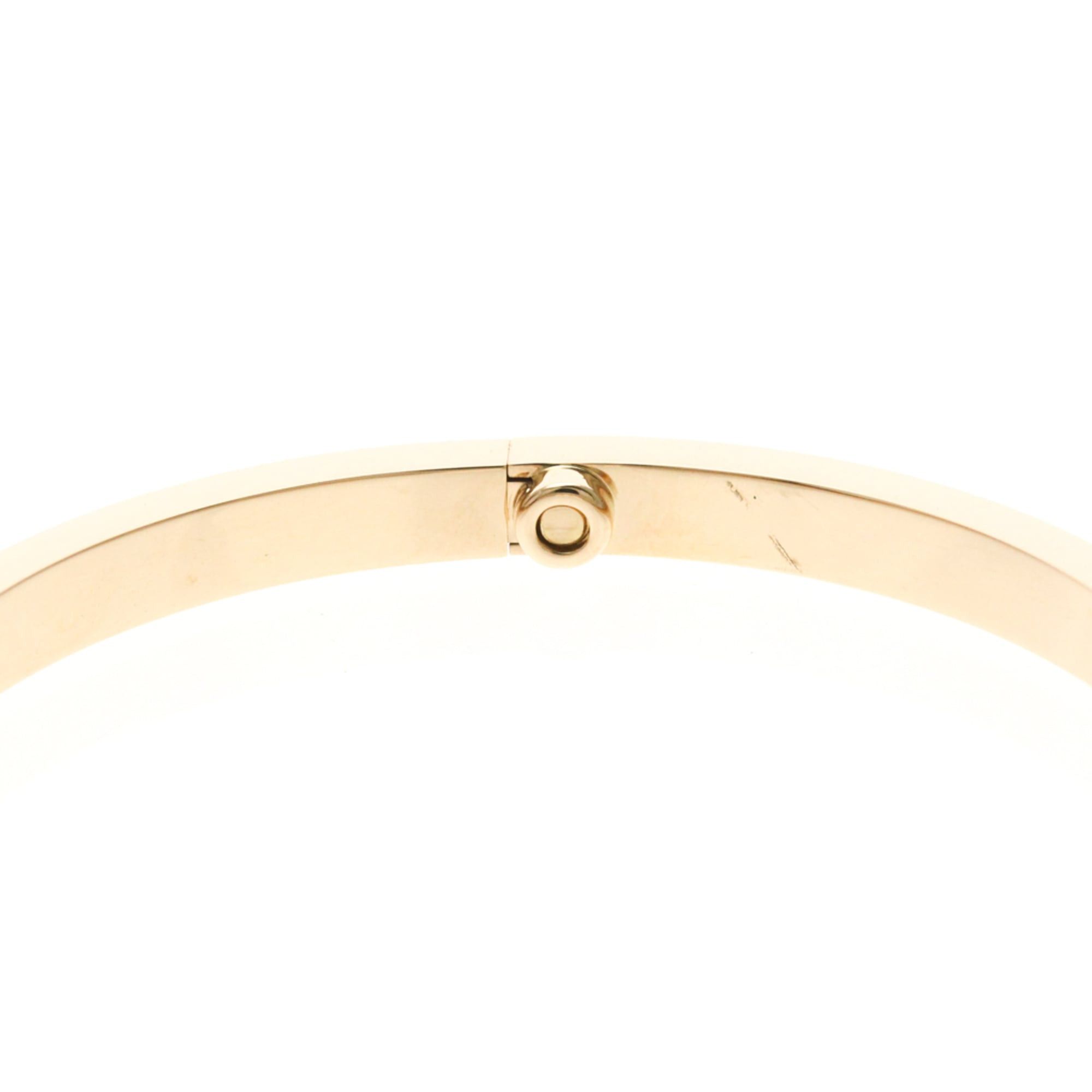 Cartier Cartier Love Bracelet SM Pink Gold (18K) No Stone Bangle Pink Gold Size ONE SIZE - 5 Thumbnail