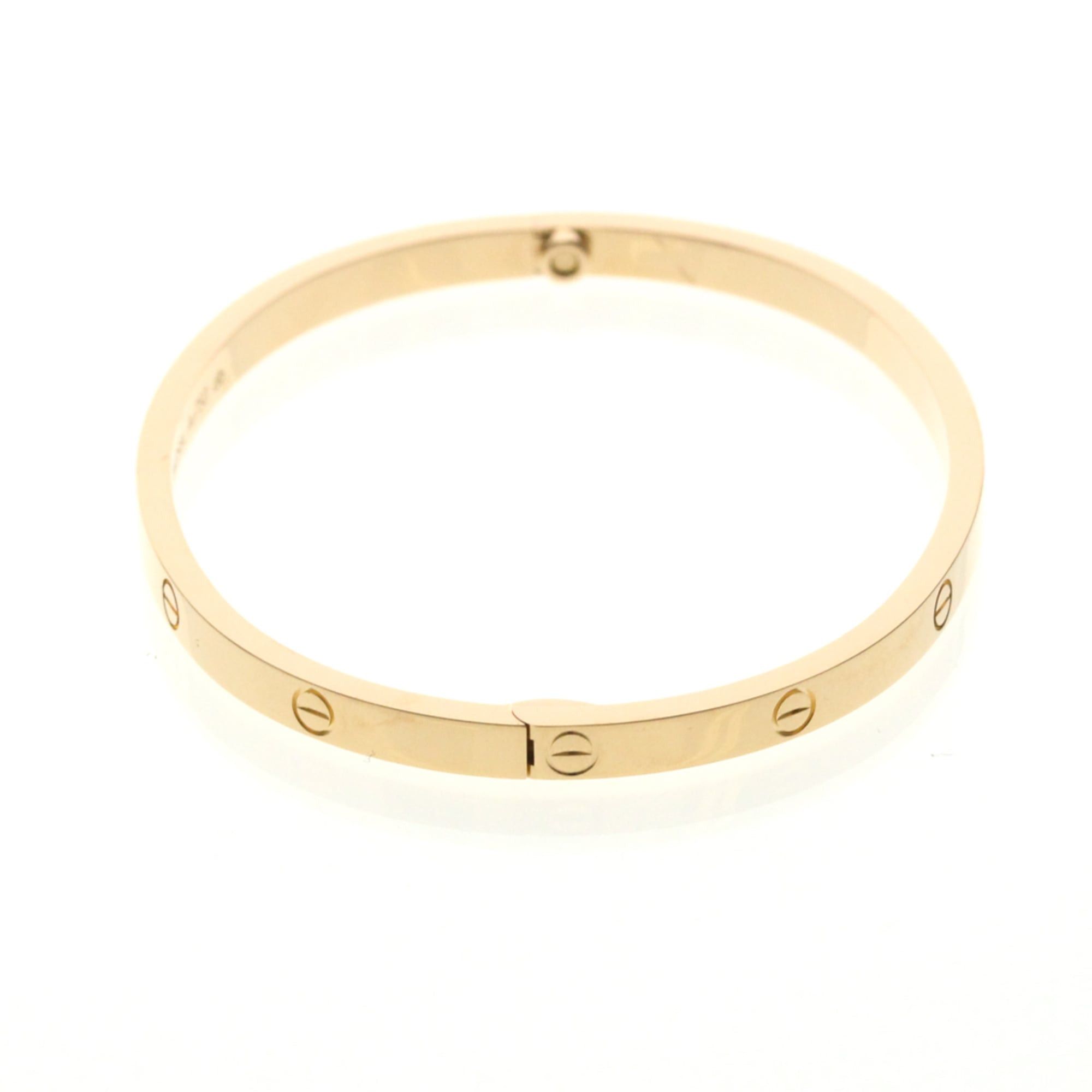 Cartier Cartier Love Bracelet SM Pink Gold (18K) No Stone Bangle Pink Gold Size ONE SIZE - 4 Thumbnail