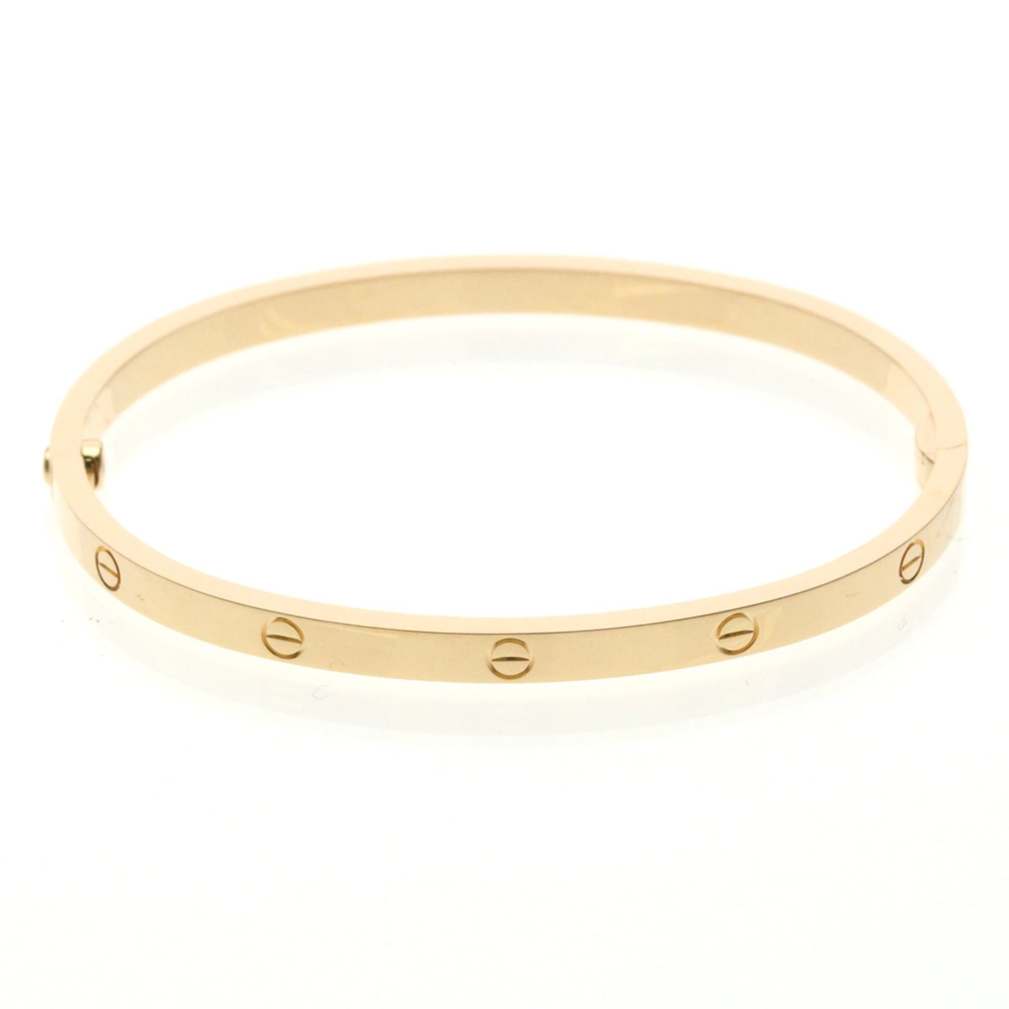 Cartier Cartier Love Bracelet SM Pink Gold (18K) No Stone Bangle Pink Gold Size ONE SIZE - 3 Thumbnail