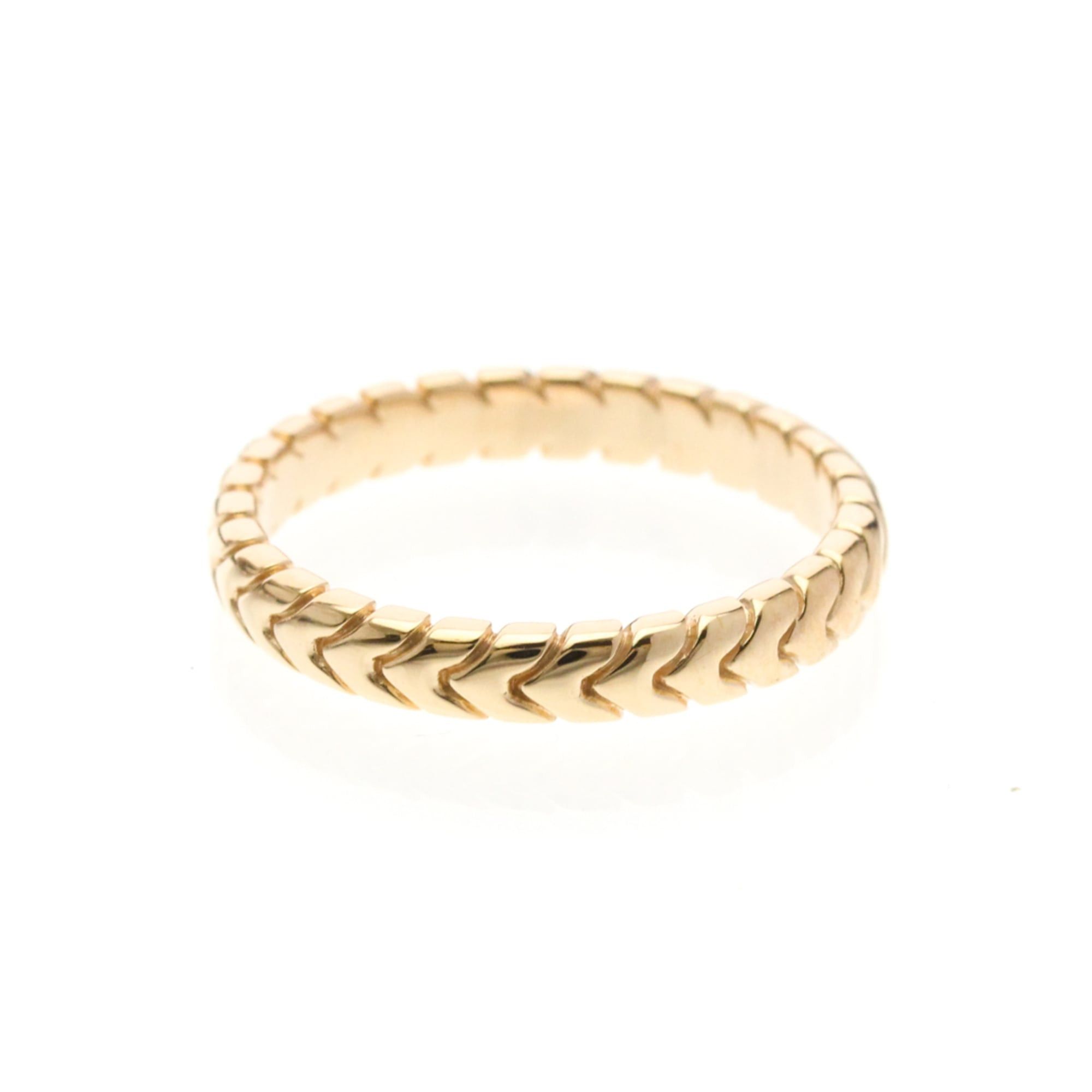 Bvlgari Bvlgari Spiga Ring Pink Gold (18K) Fashion No Stone Band Ring Pink Gold Size ONE SIZE - 2 Thumbnail