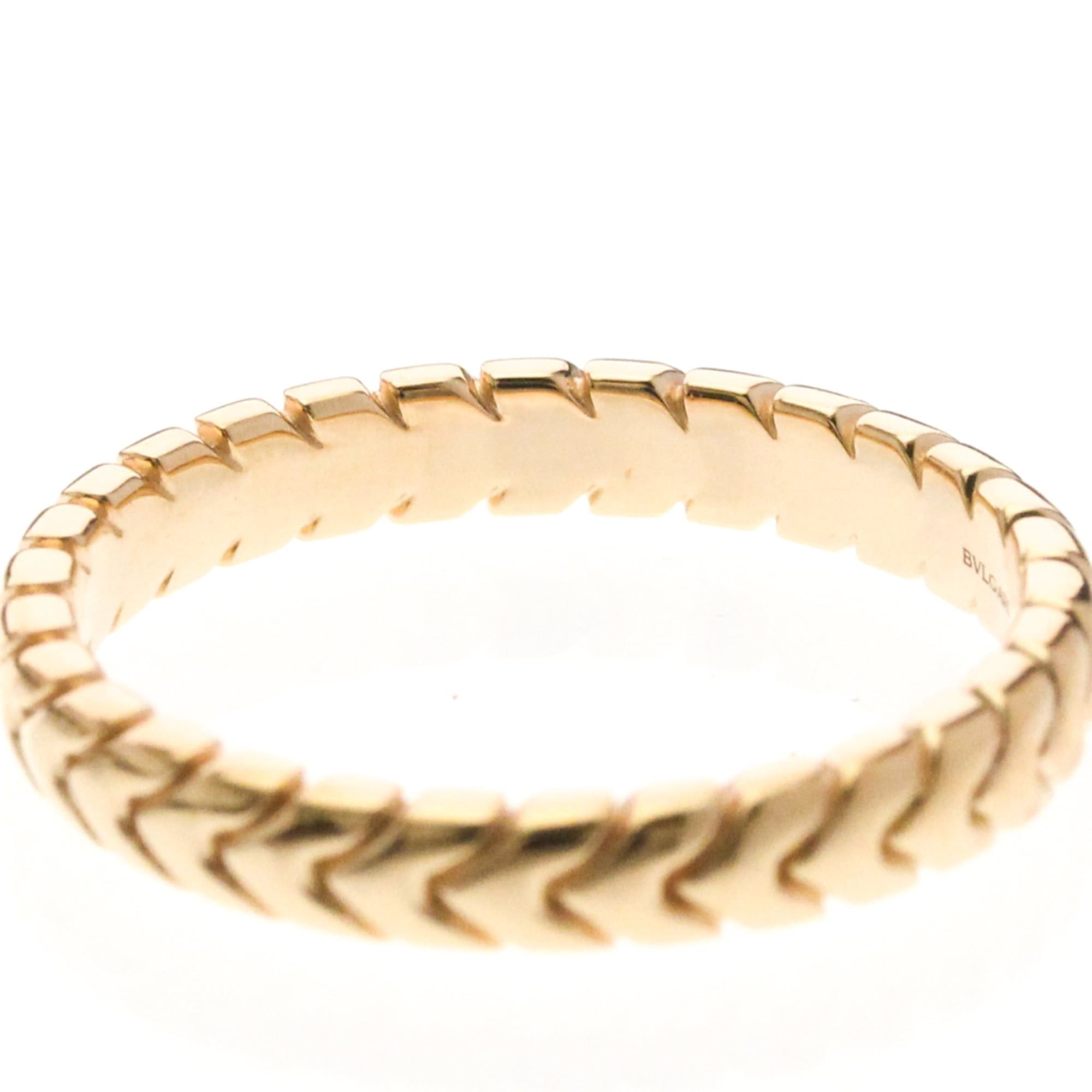 Bvlgari Bvlgari Spiga Ring Pink Gold (18K) Fashion No Stone Band Ring Pink Gold Size ONE SIZE - 8 Thumbnail