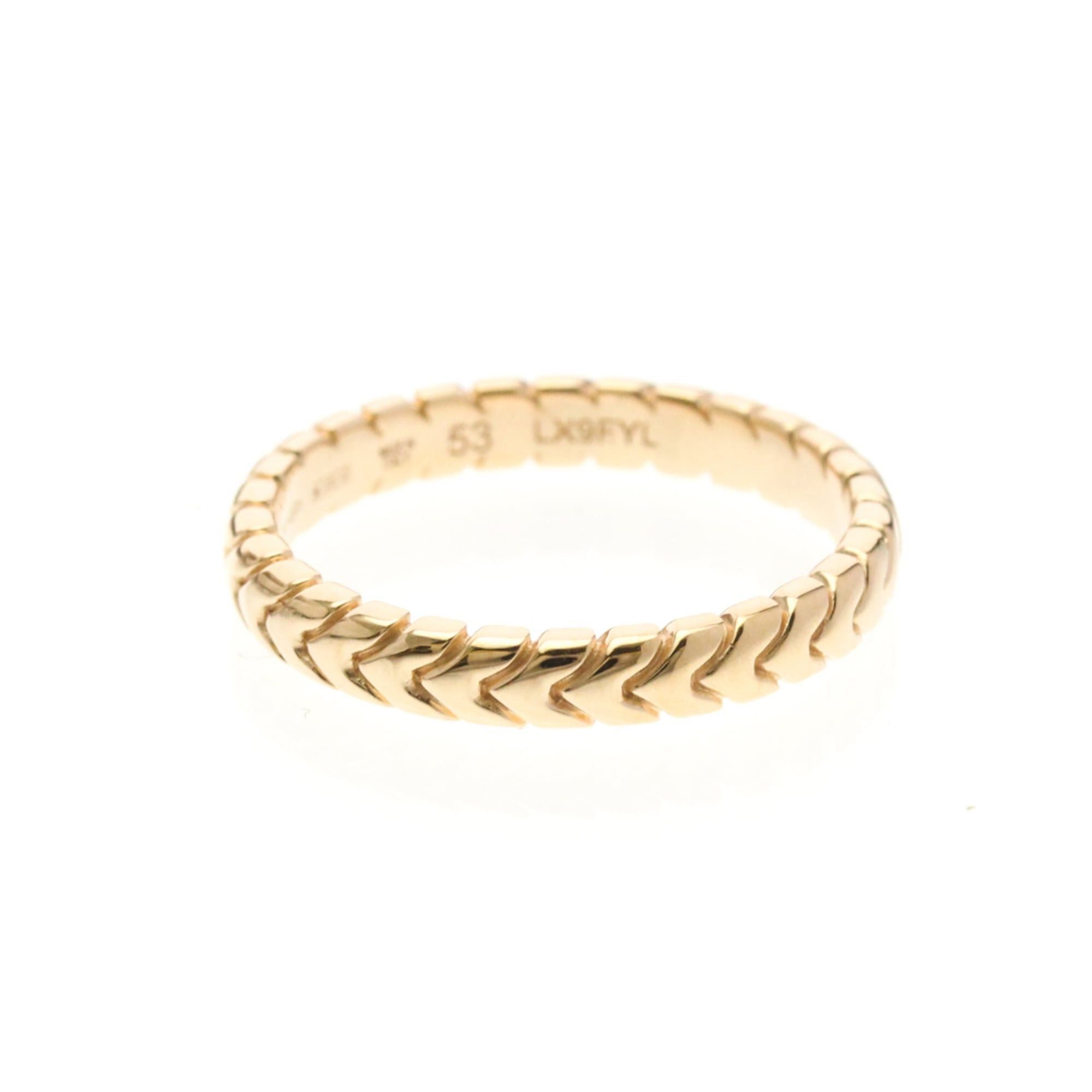 Bvlgari Bvlgari Spiga Ring Pink Gold (18K) Fashion No Stone Band Ring Pink Gold Size ONE SIZE - 4 Thumbnail