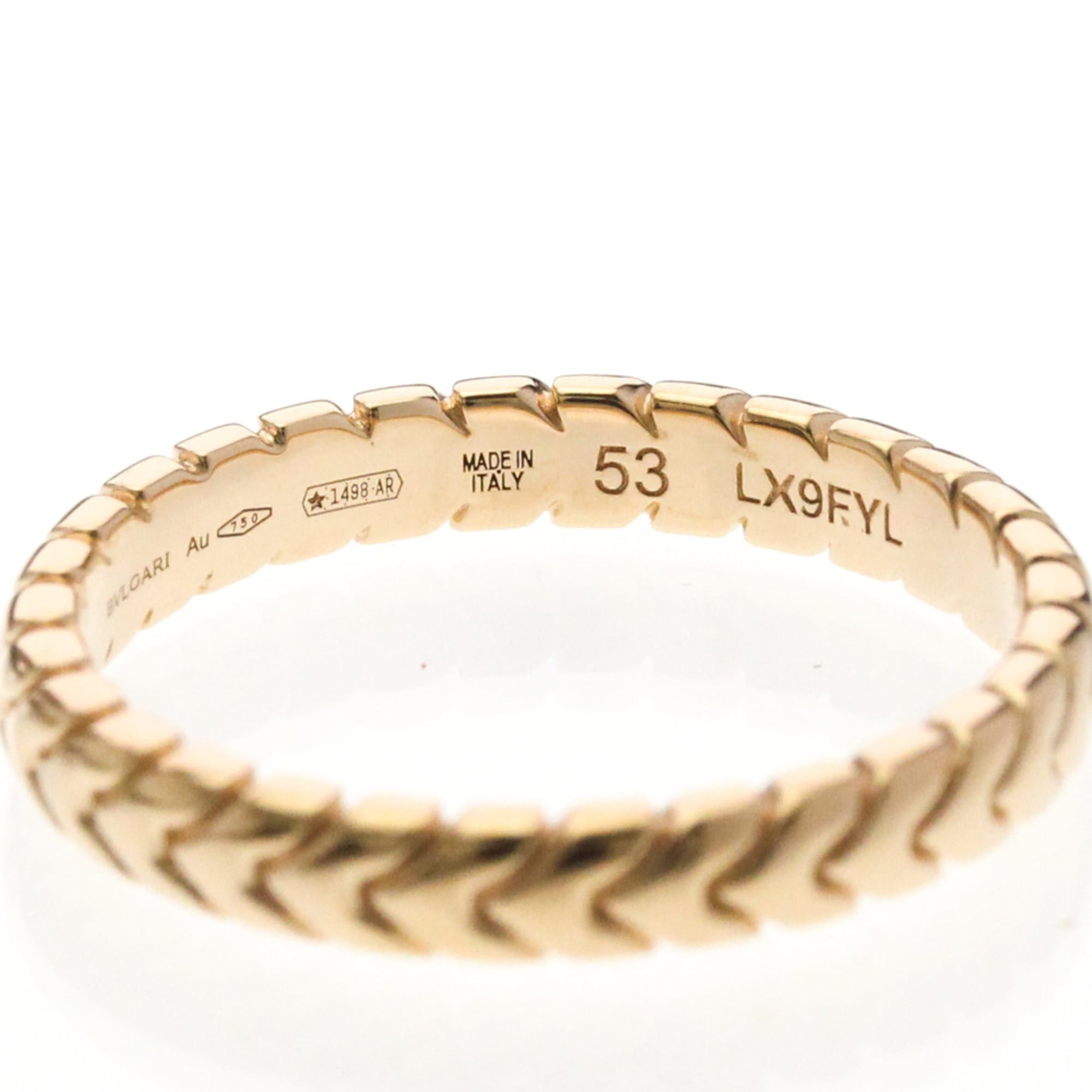 Bvlgari Bvlgari Spiga Ring Pink Gold (18K) Fashion No Stone Band Ring Pink Gold Size ONE SIZE - 6 Thumbnail
