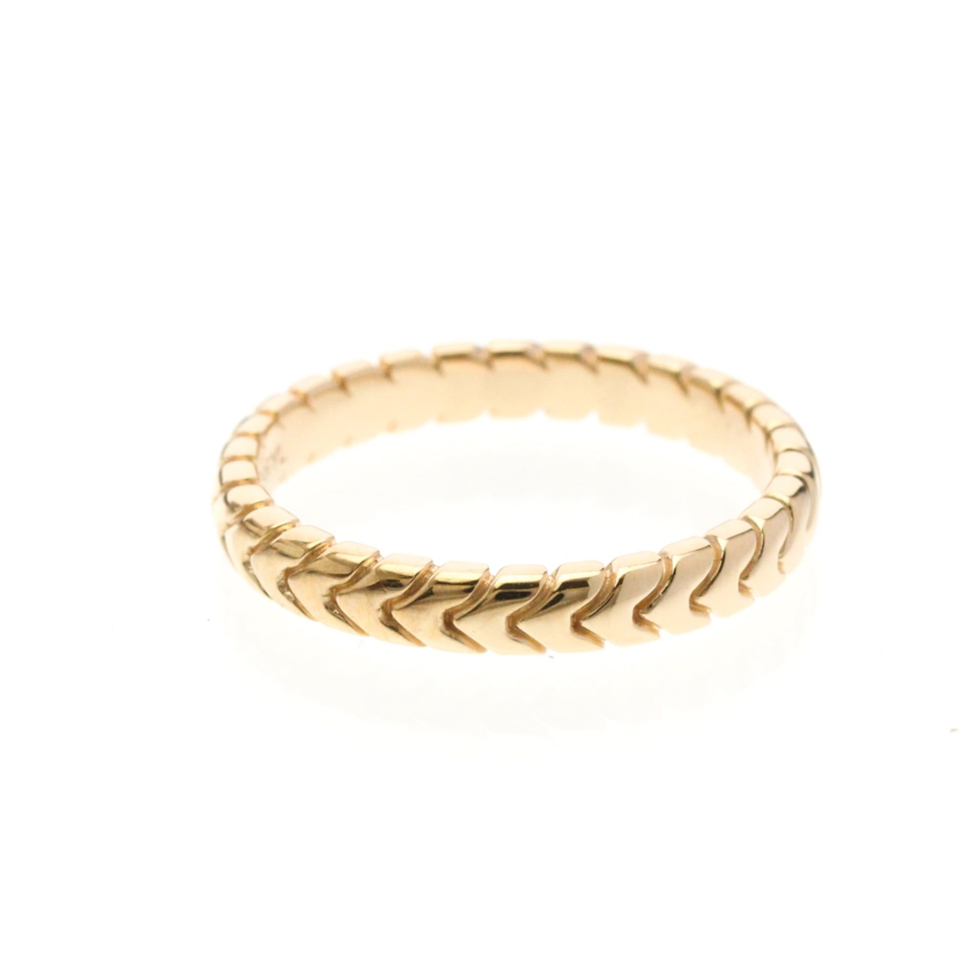 Bvlgari Bvlgari Spiga Ring Pink Gold (18K) Fashion No Stone Band Ring Pink Gold Size ONE SIZE - 3 Thumbnail