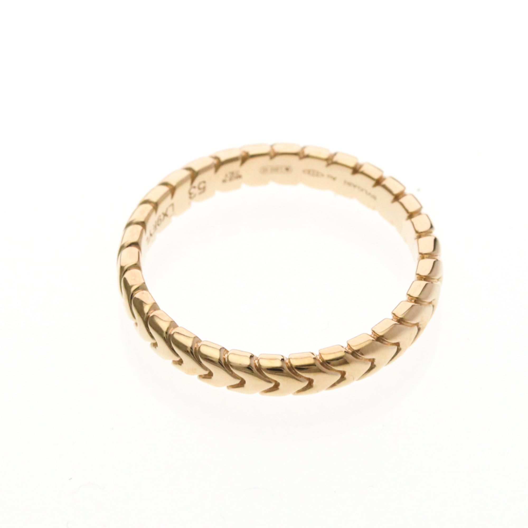 Bvlgari Bvlgari Spiga Ring Pink Gold (18K) Fashion No Stone Band Ring Pink Gold Size ONE SIZE - 9 Thumbnail