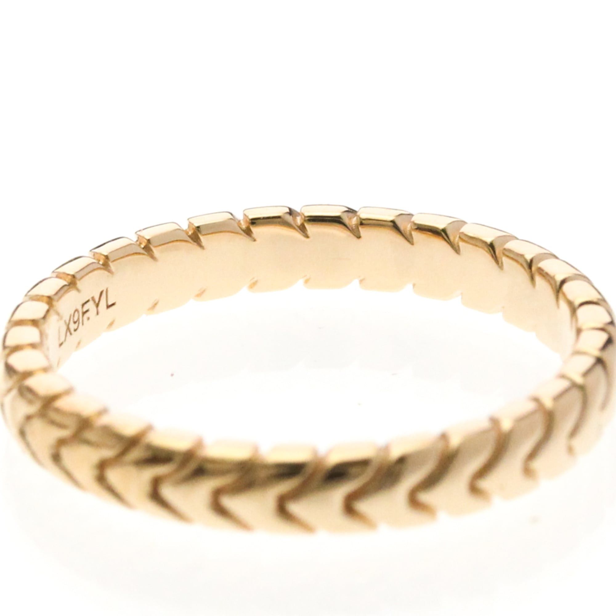 Bvlgari Bvlgari Spiga Ring Pink Gold (18K) Fashion No Stone Band Ring Pink Gold Size ONE SIZE - 7 Thumbnail