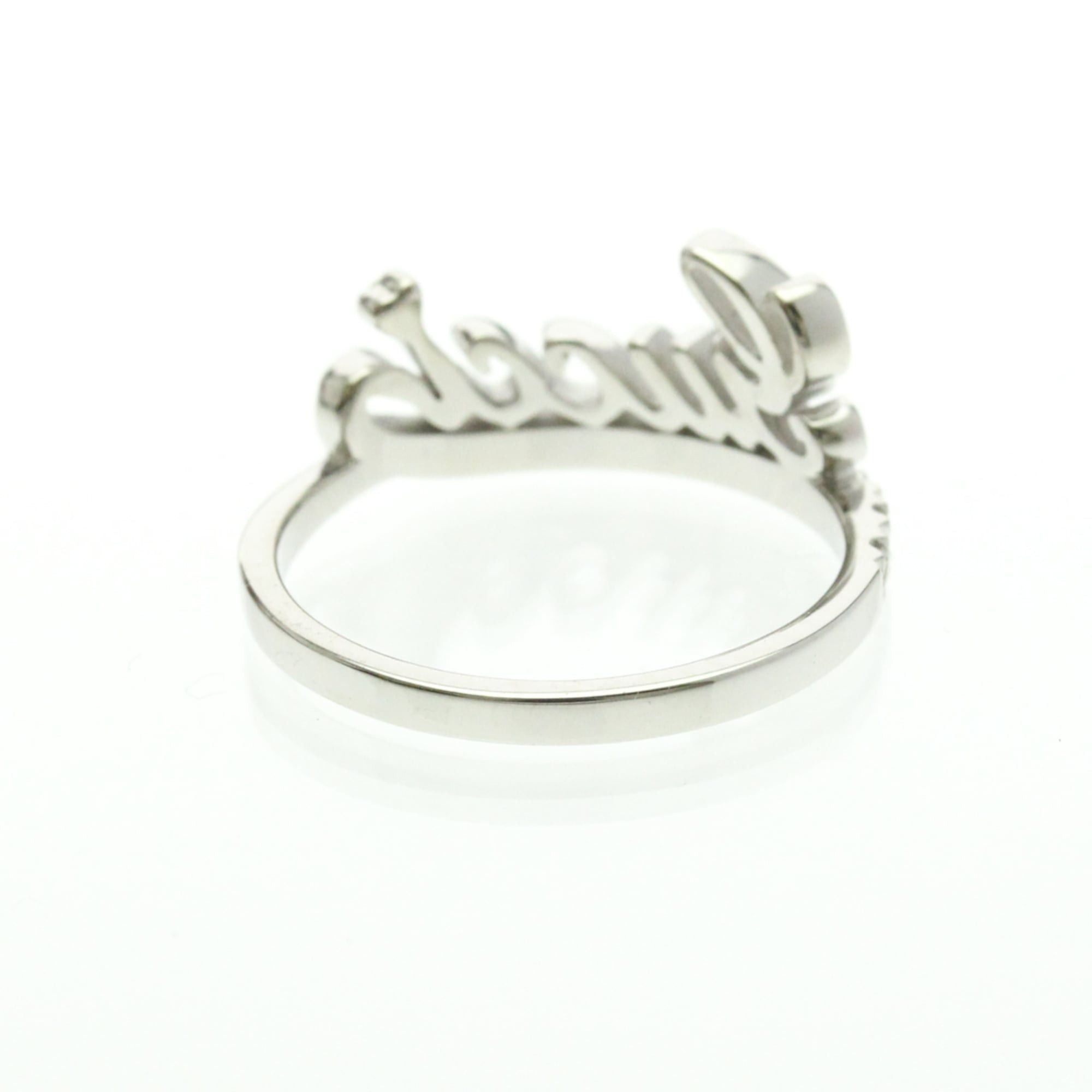 Gucci Gucci Logo Signature Diamond Ring White Gold (18K) Fashion Diamond Band Ring Silver Size ONE SIZE - 3 Thumbnail