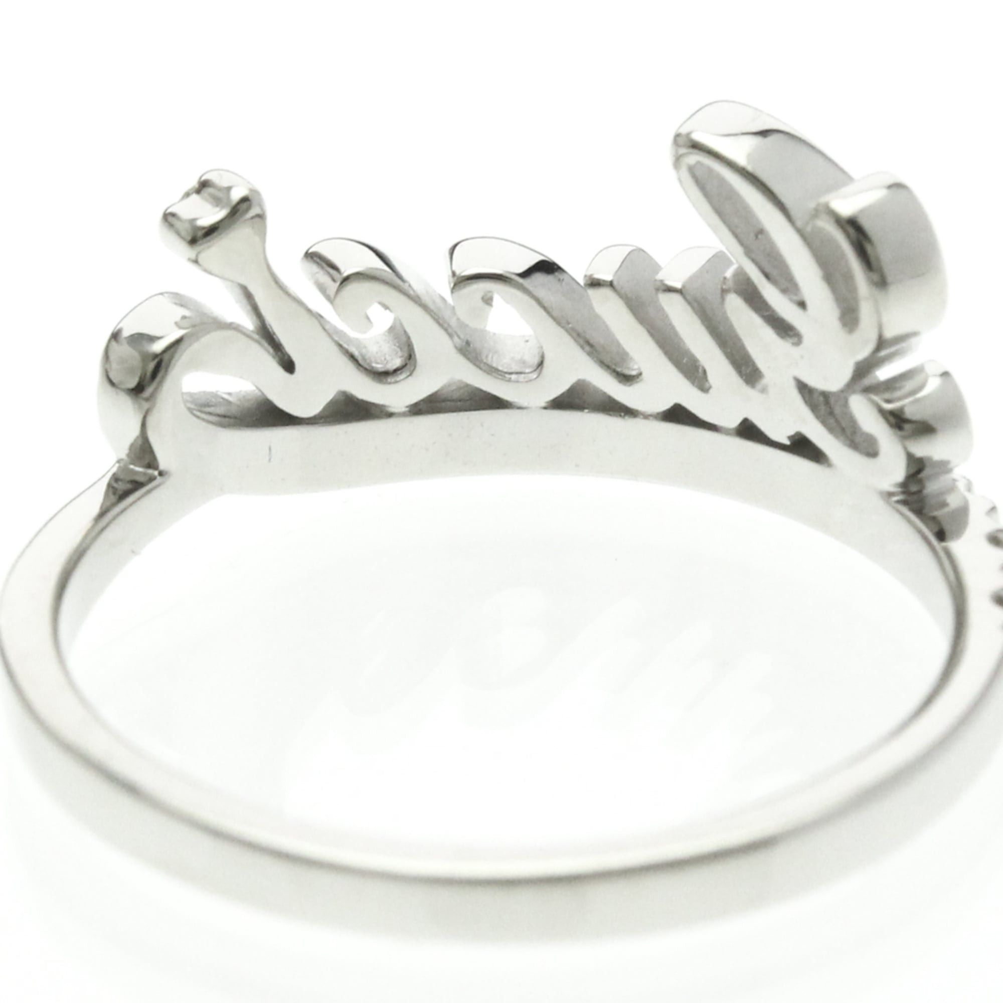 Gucci Gucci Logo Signature Diamond Ring White Gold (18K) Fashion Diamond Band Ring Silver Size ONE SIZE - 7 Thumbnail
