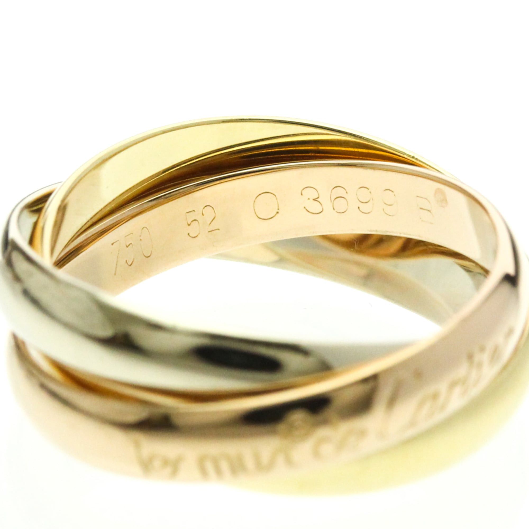 Cartier Cartier Trinity Yellow Gold (18K),Pink Gold (18K),White Gold (18K) Fashion No Stone Band Ring Gold Size ONE SIZE - 7 Thumbnail