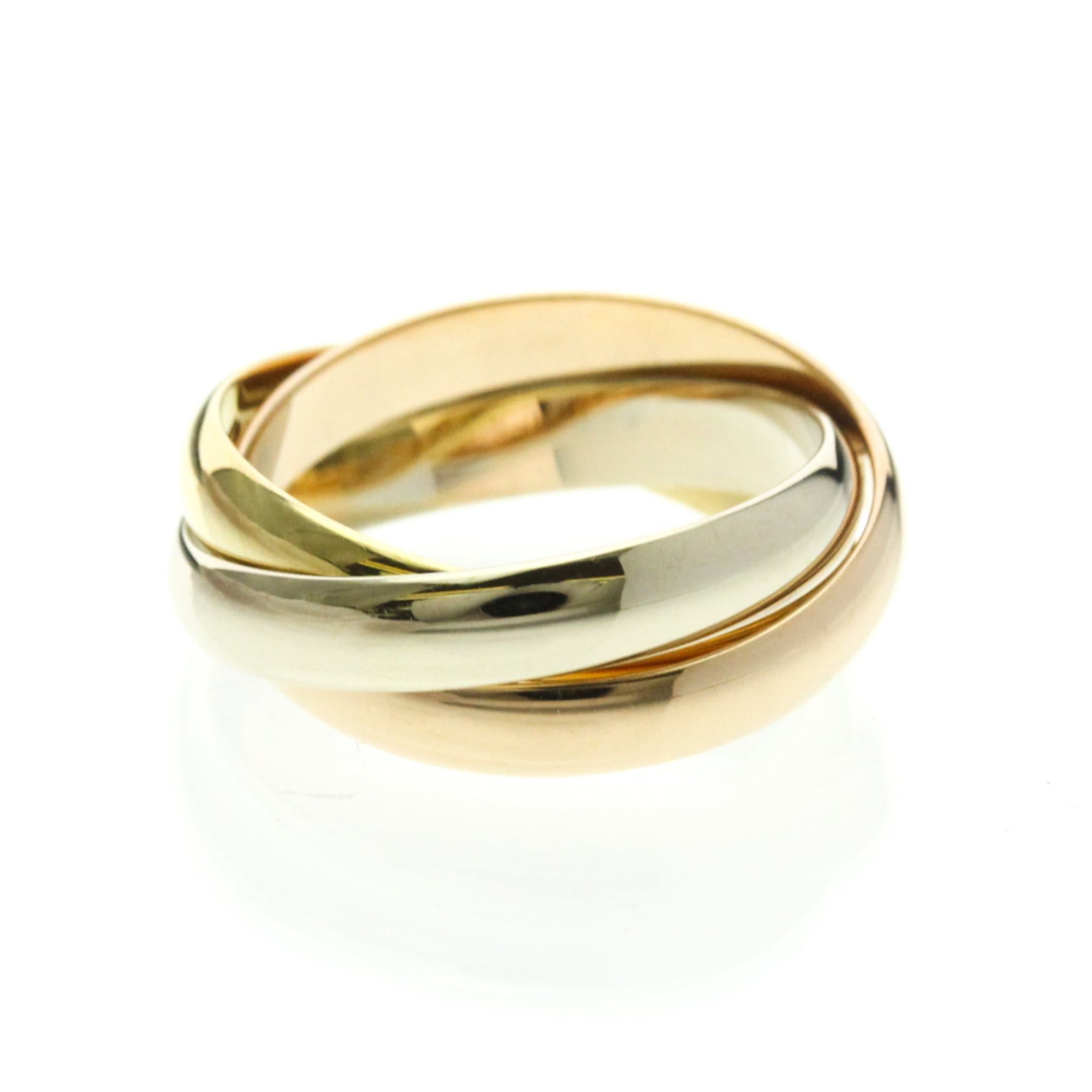 Cartier Cartier Trinity Yellow Gold (18K),Pink Gold (18K),White Gold (18K) Fashion No Stone Band Ring Gold Size ONE SIZE - 3 Thumbnail