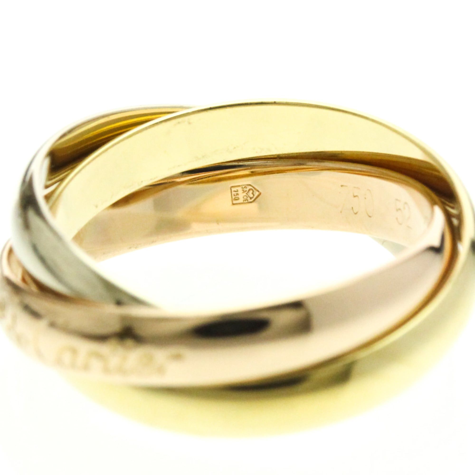 Cartier Cartier Trinity Yellow Gold (18K),Pink Gold (18K),White Gold (18K) Fashion No Stone Band Ring Gold Size ONE SIZE - 6 Thumbnail
