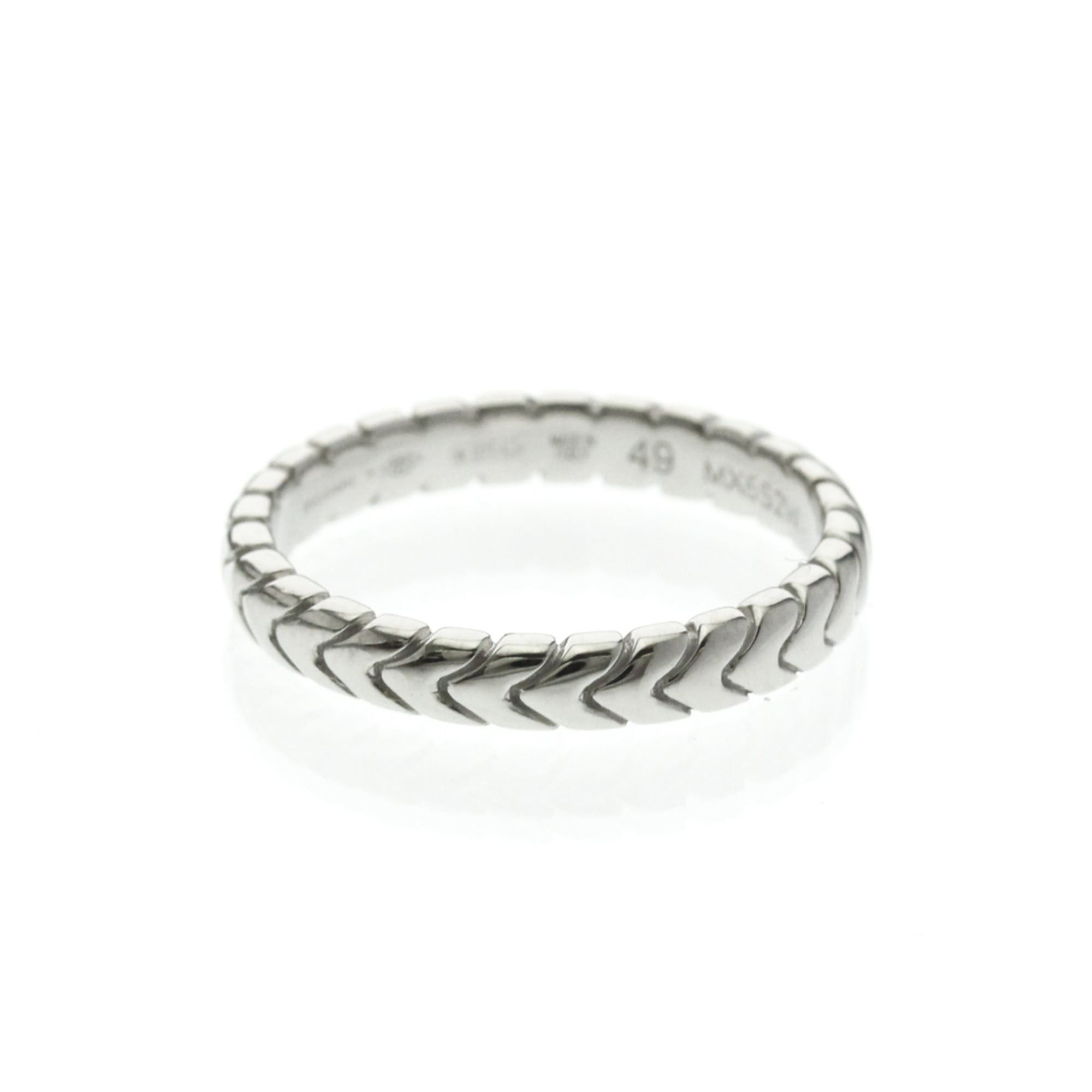 Bvlgari Bvlgari Spiga Ring Platinum Fashion No Stone Band Ring Silver Size ONE SIZE - 4 Thumbnail