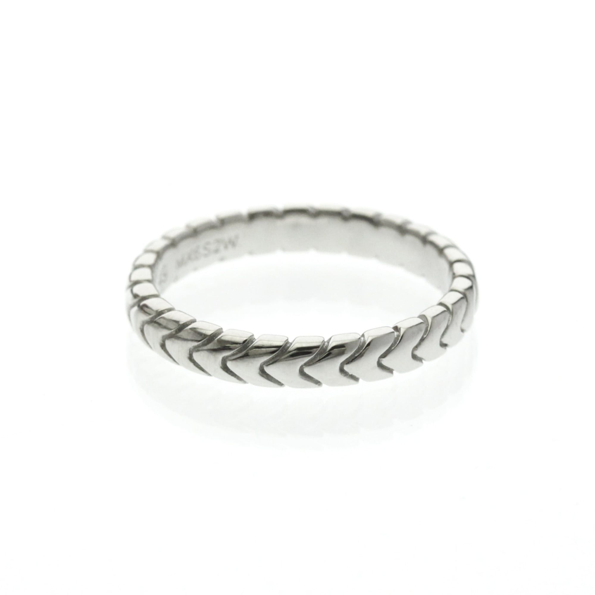 Bvlgari Bvlgari Spiga Ring Platinum Fashion No Stone Band Ring Silver Size ONE SIZE - 3 Thumbnail