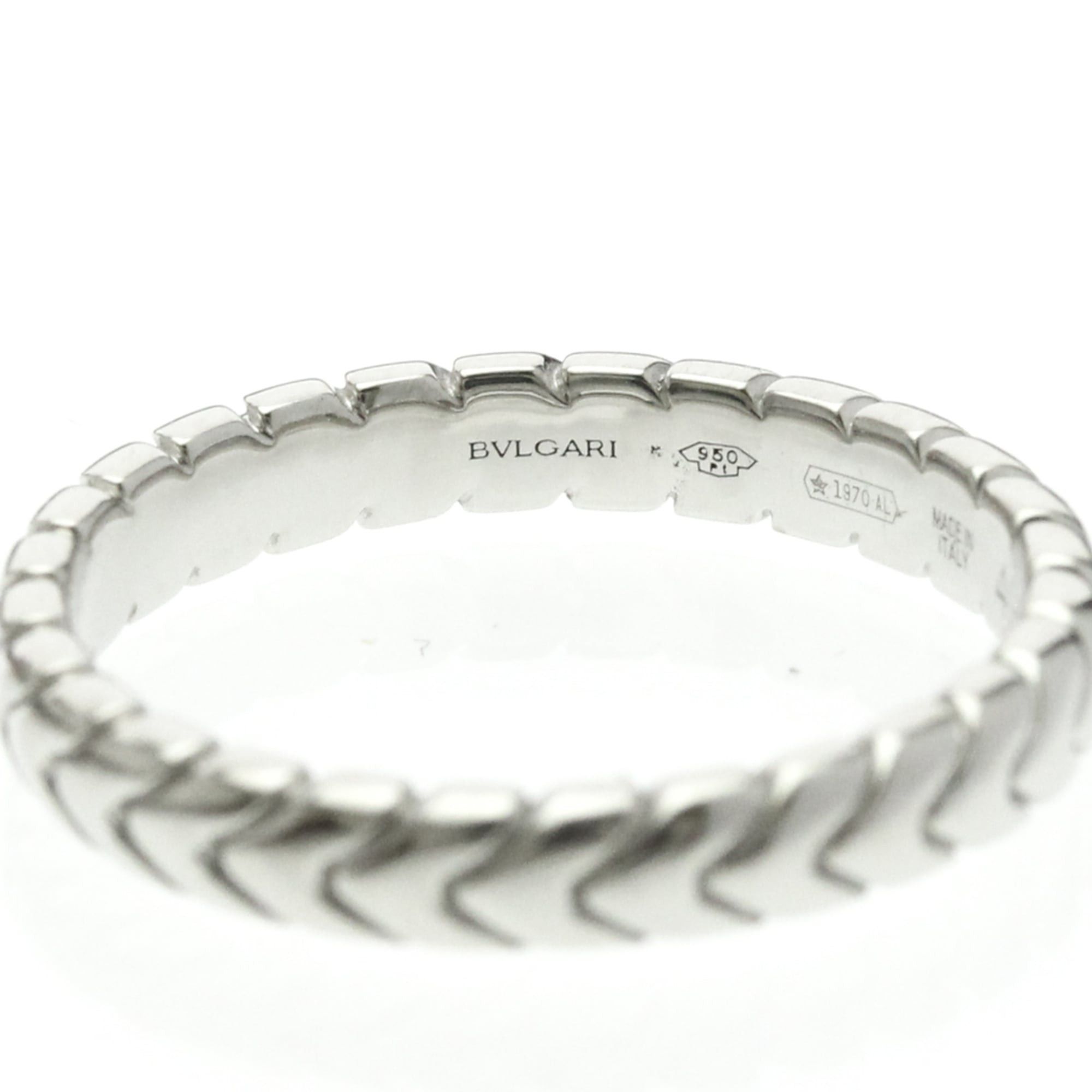 Bvlgari Bvlgari Spiga Ring Platinum Fashion No Stone Band Ring Silver Size ONE SIZE - 5 Thumbnail