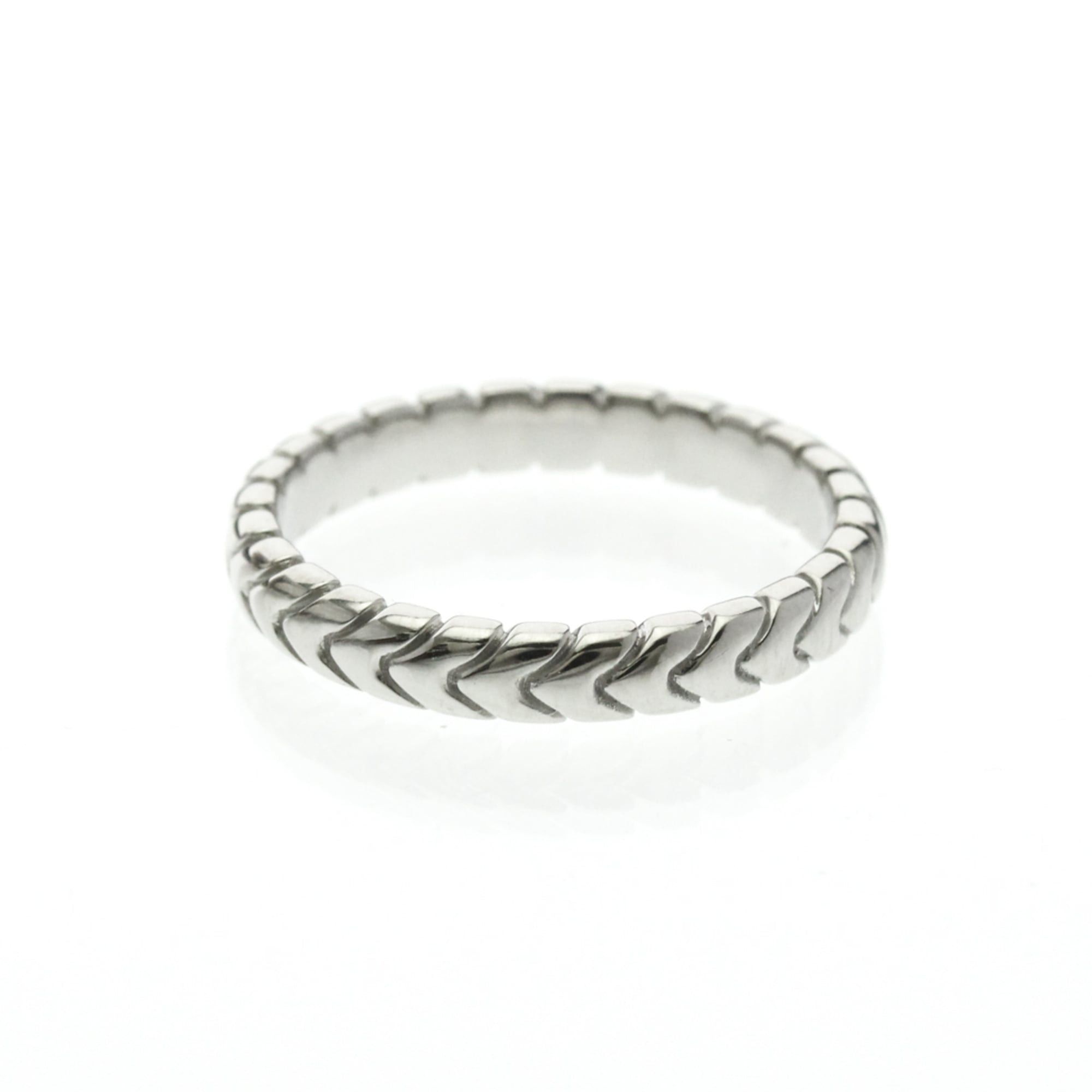 Bvlgari Bvlgari Spiga Ring Platinum Fashion No Stone Band Ring Silver Size ONE SIZE - 2 Thumbnail