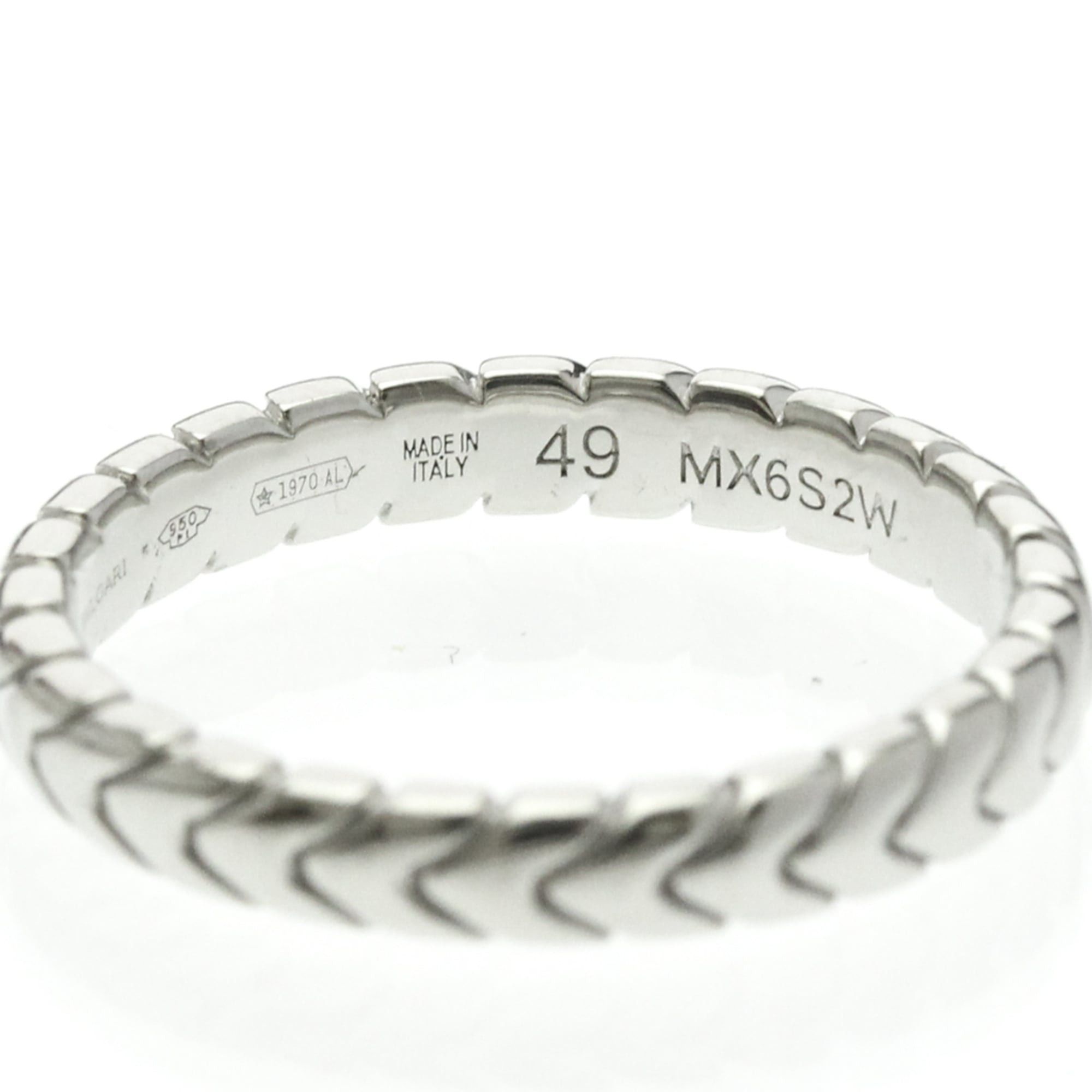 Bvlgari Bvlgari Spiga Ring Platinum Fashion No Stone Band Ring Silver Size ONE SIZE - 6 Thumbnail