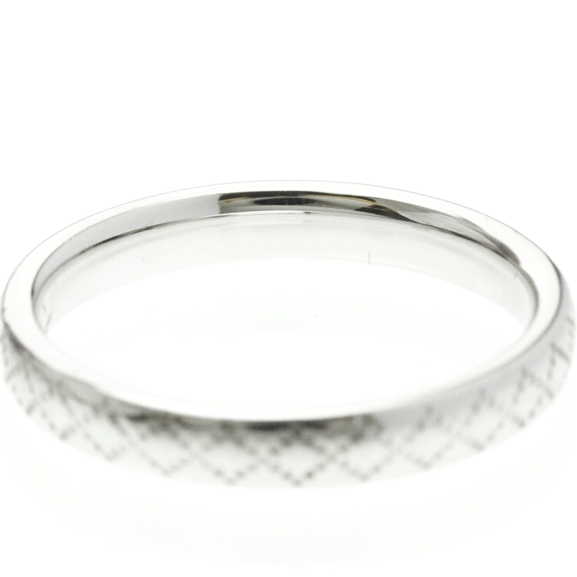 Gucci Gucci Diamantissima Ring White Gold (18K) Fashion No Stone Band Ring Silver Size ONE SIZE - 6 Thumbnail