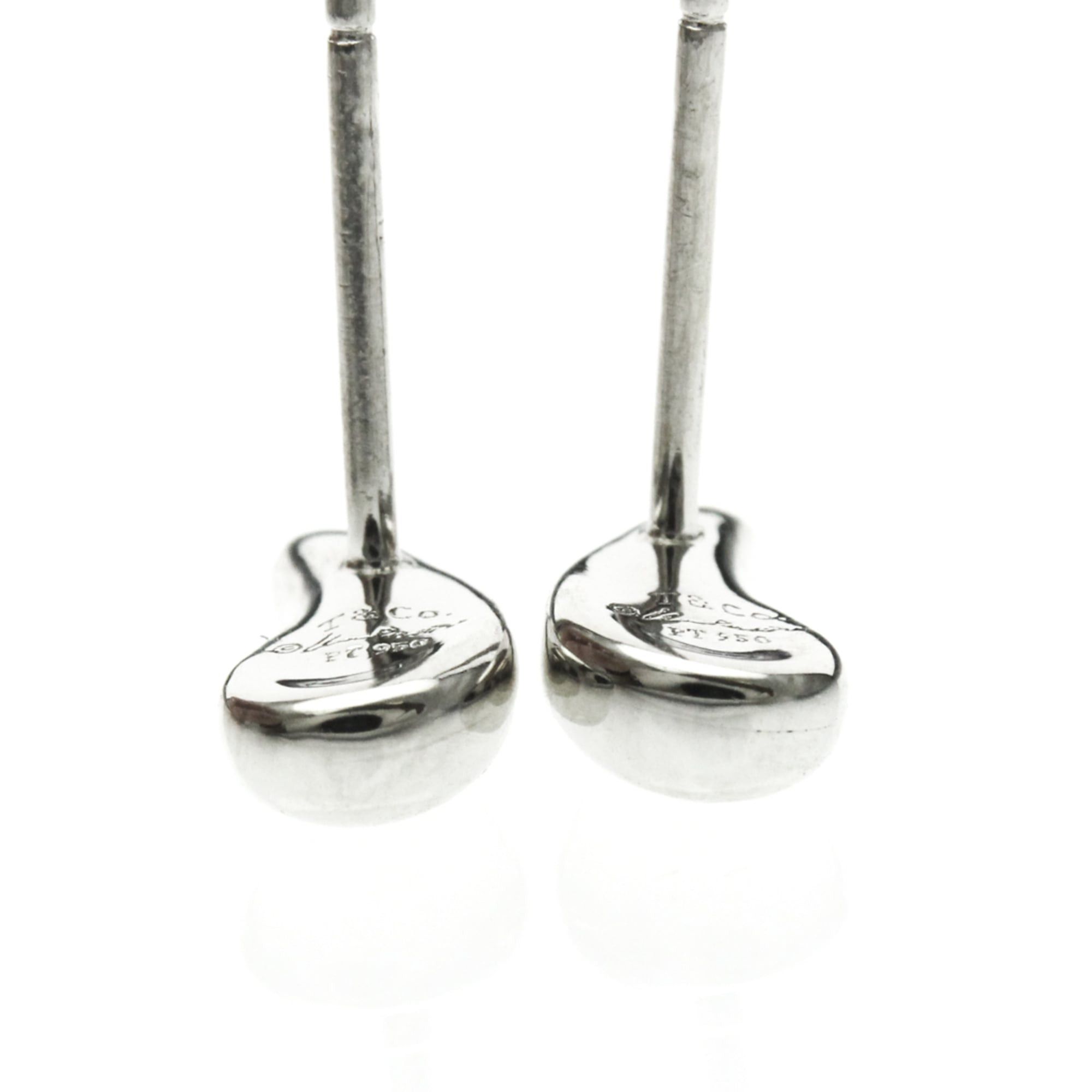 Tiffany & Co. Tiffany Teardrop Earrings No Stone Platinum Stud Earrings Silver Size ONE SIZE - 9 Thumbnail