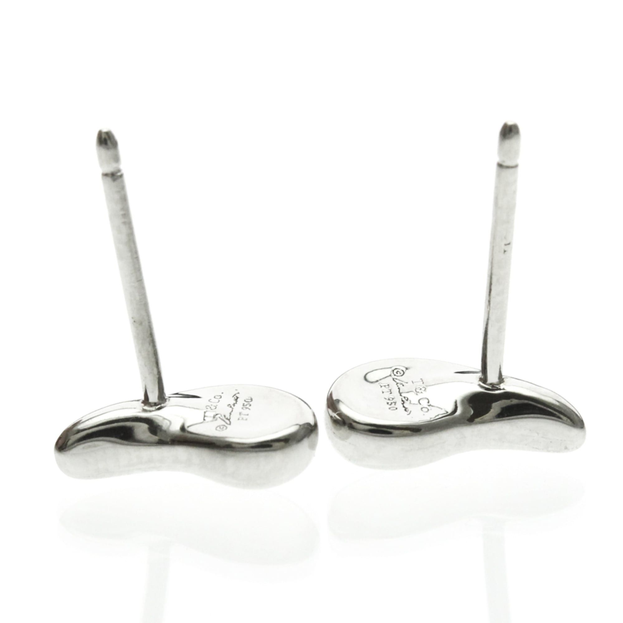 Tiffany & Co. Tiffany Teardrop Earrings No Stone Platinum Stud Earrings Silver Size ONE SIZE - 10 Thumbnail