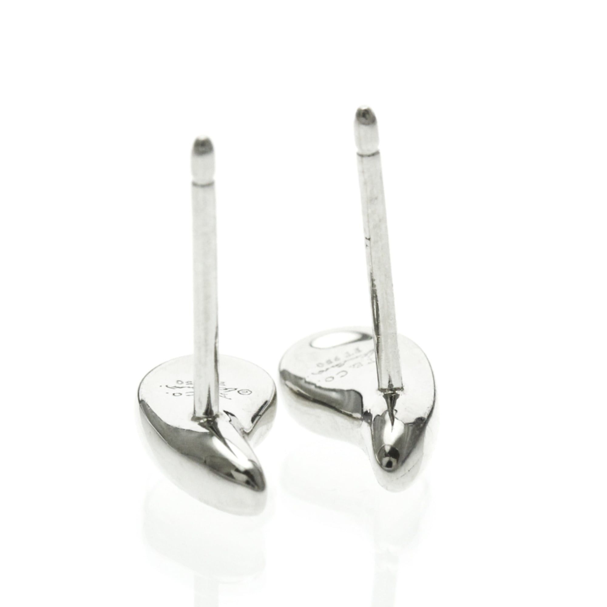 Tiffany & Co. Tiffany Teardrop Earrings No Stone Platinum Stud Earrings Silver Size ONE SIZE - 11 Thumbnail