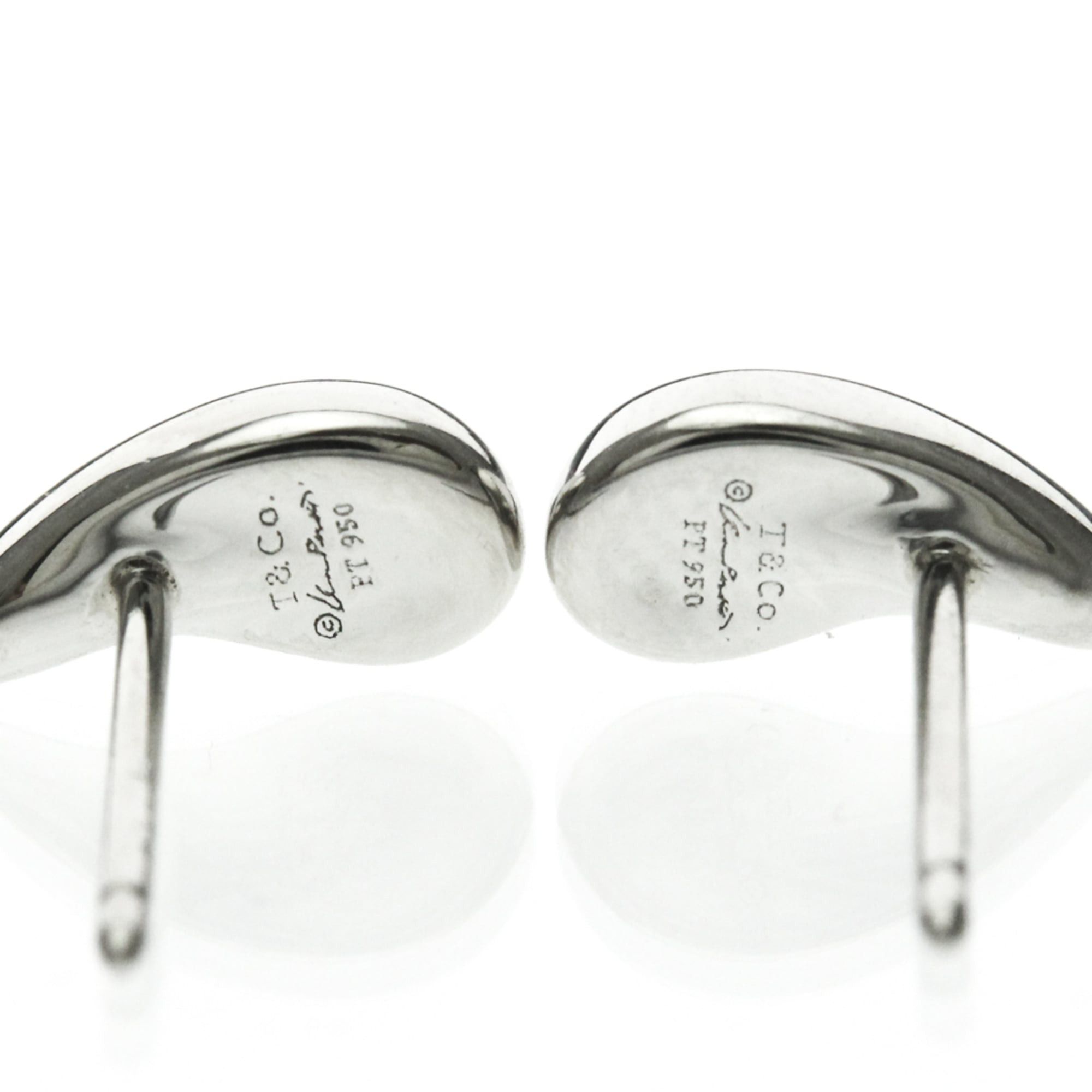Tiffany & Co. Tiffany Teardrop Earrings No Stone Platinum Stud Earrings Silver Size ONE SIZE - 8 Thumbnail