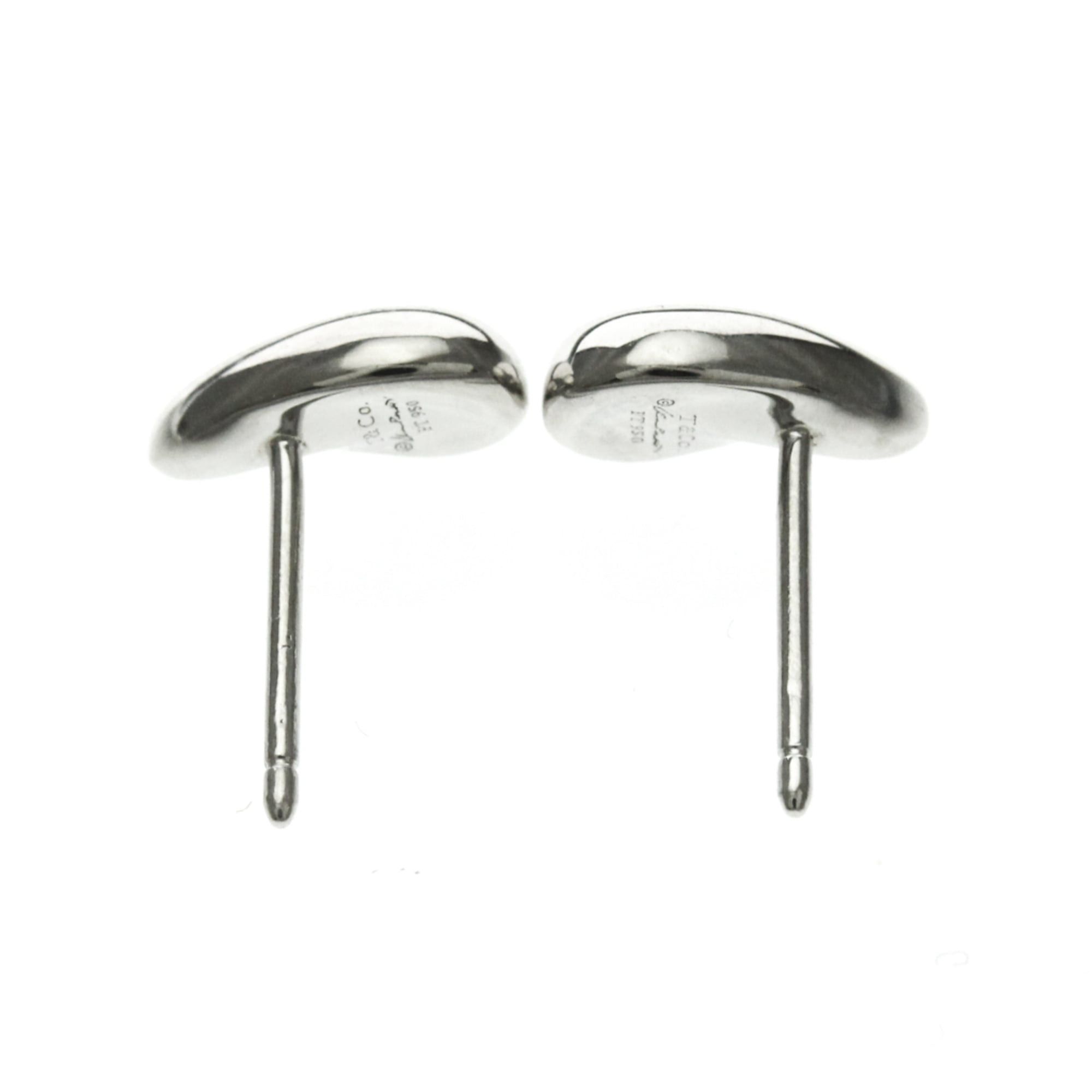 Tiffany & Co. Tiffany Teardrop Earrings No Stone Platinum Stud Earrings Silver Size ONE SIZE - 7 Thumbnail