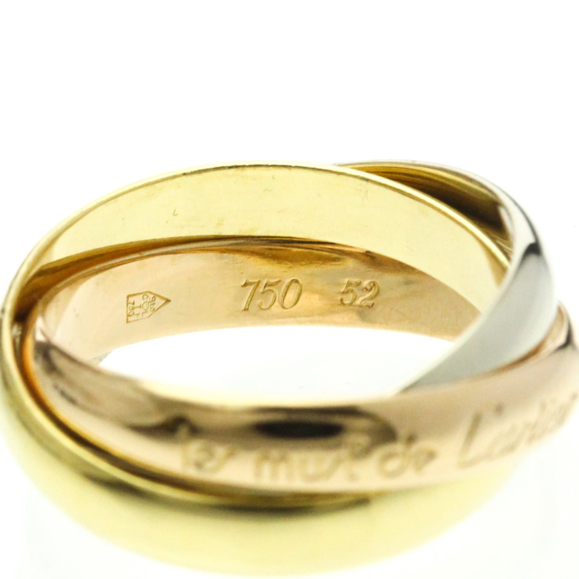 Cartier Cartier Trinity Yellow Gold (18K),Pink Gold (18K),White Gold (18K) Fashion No Stone Band Ring Gold Size ONE SIZE - 7 Thumbnail