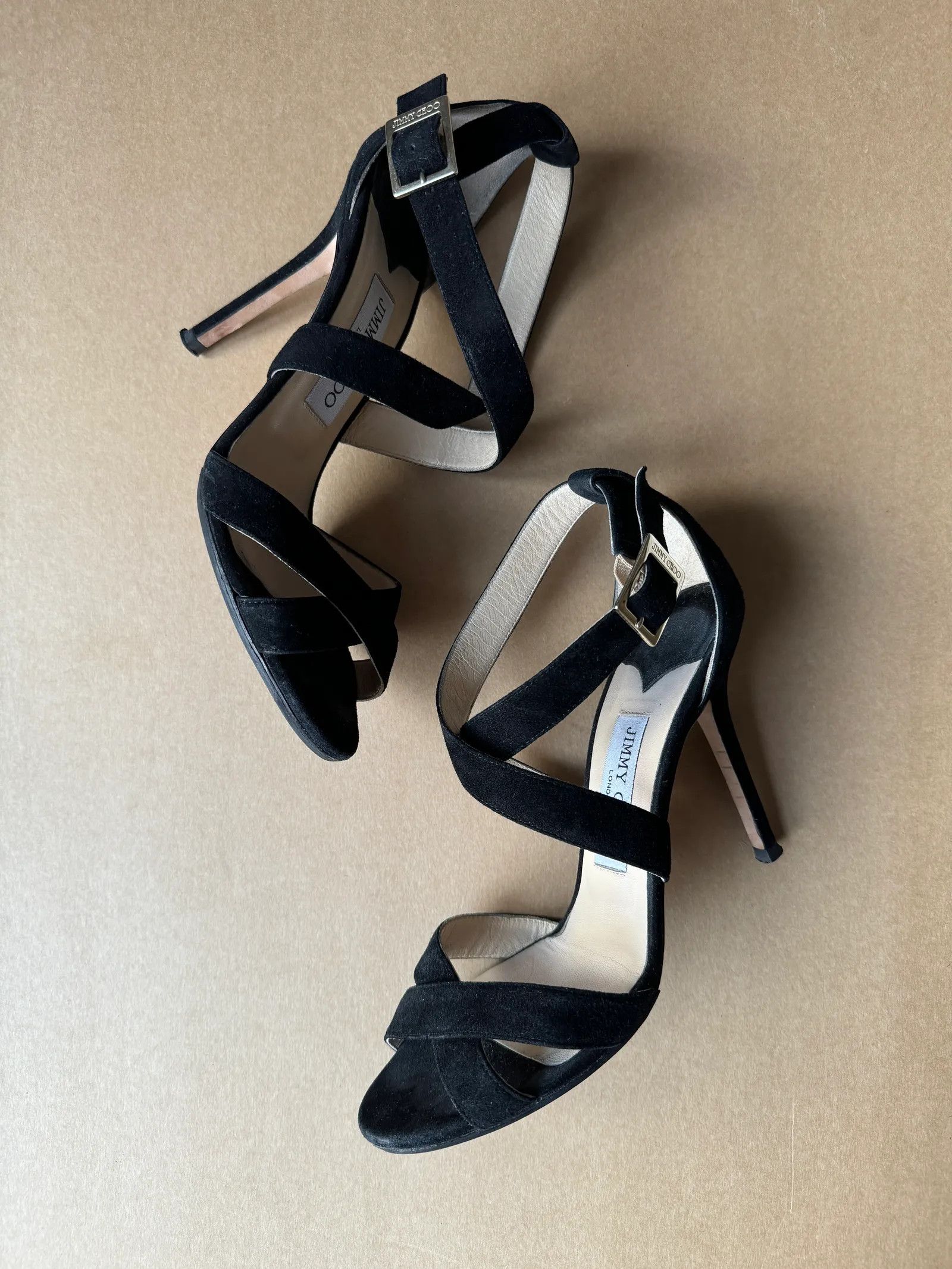 Jimmy Choo Jimmy Choo Suede strap sandals Heels Size US 8.5 / IT 38.5 - 2 Thumbnail
