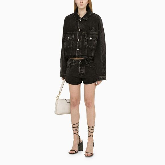 Miu Miu Denim Shorts Women Size 27" / US 4 / IT 40 - 3 Thumbnail