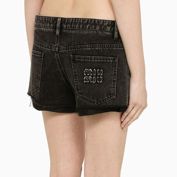 Miu Miu Denim Shorts Women Size 27" / US 4 / IT 40 - 2 Thumbnail