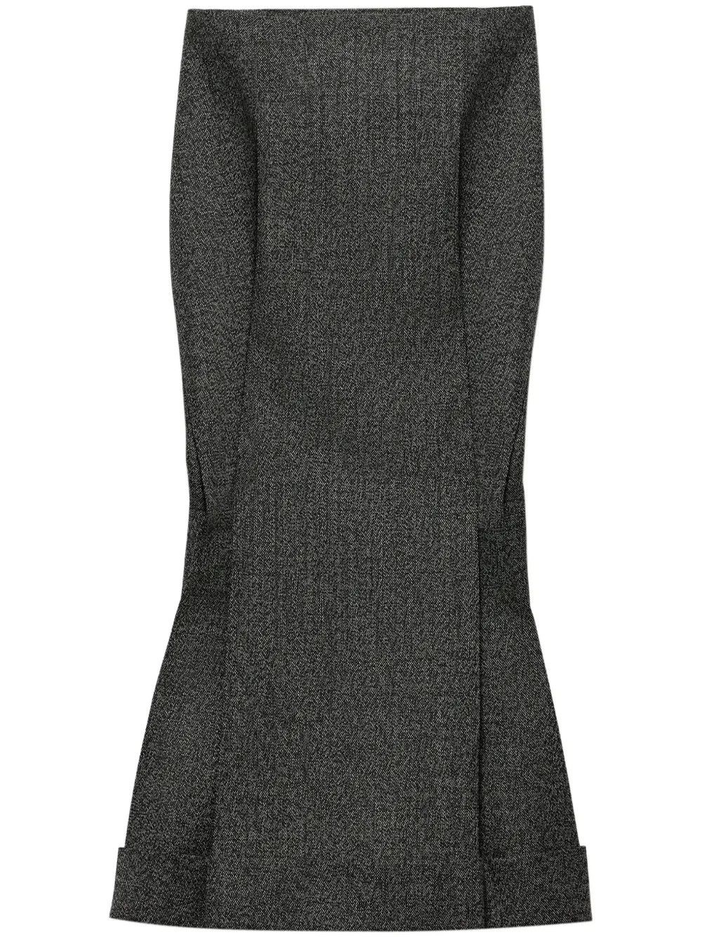 Prada Wool Weave Midi Skirt Women Size 30" / US 8 / IT 44 - 2 Thumbnail
