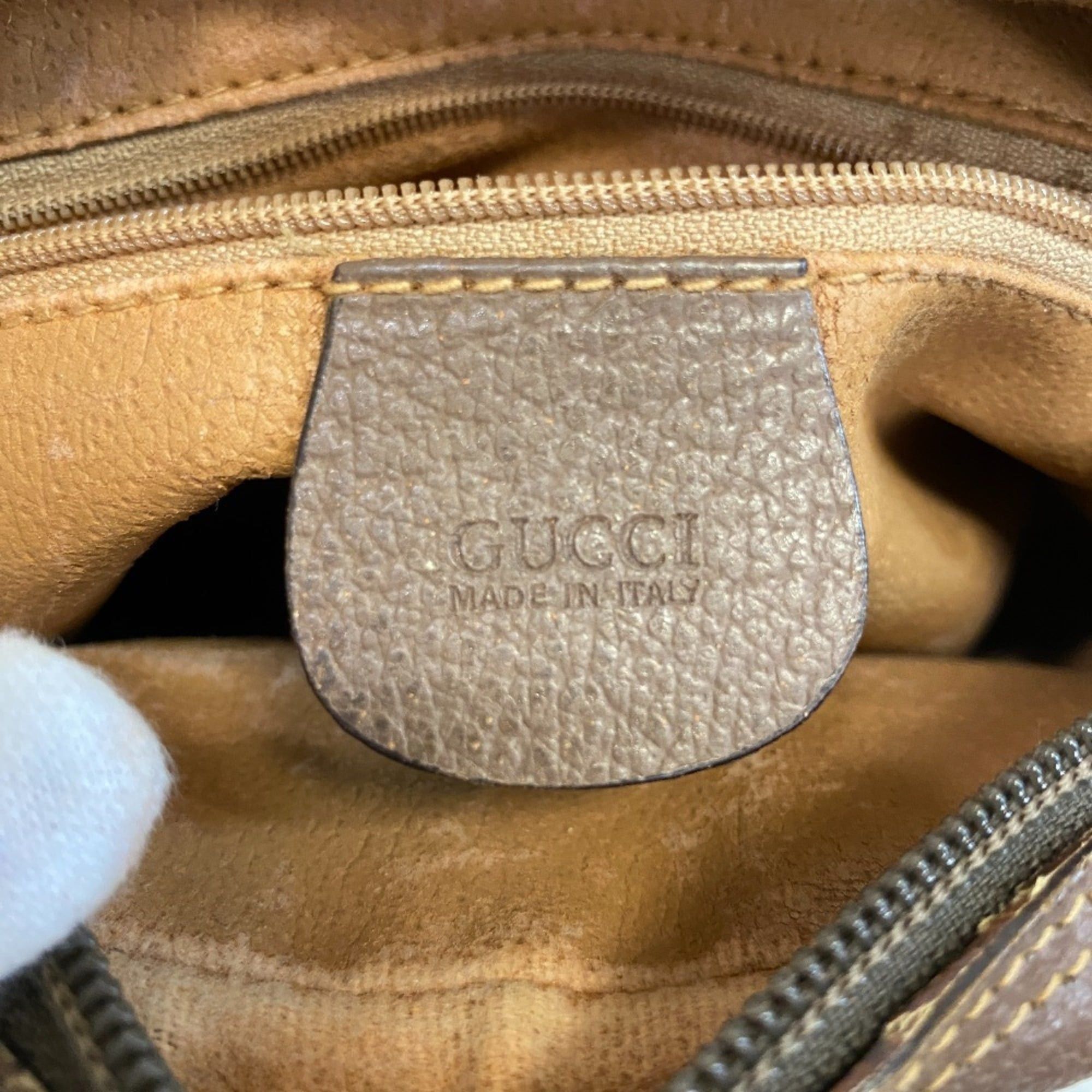 Gucci GUCCI 6423 Old Gucci Pochette GG Pattern Shoulder Bag Brown Size ONE SIZE - 13 Thumbnail