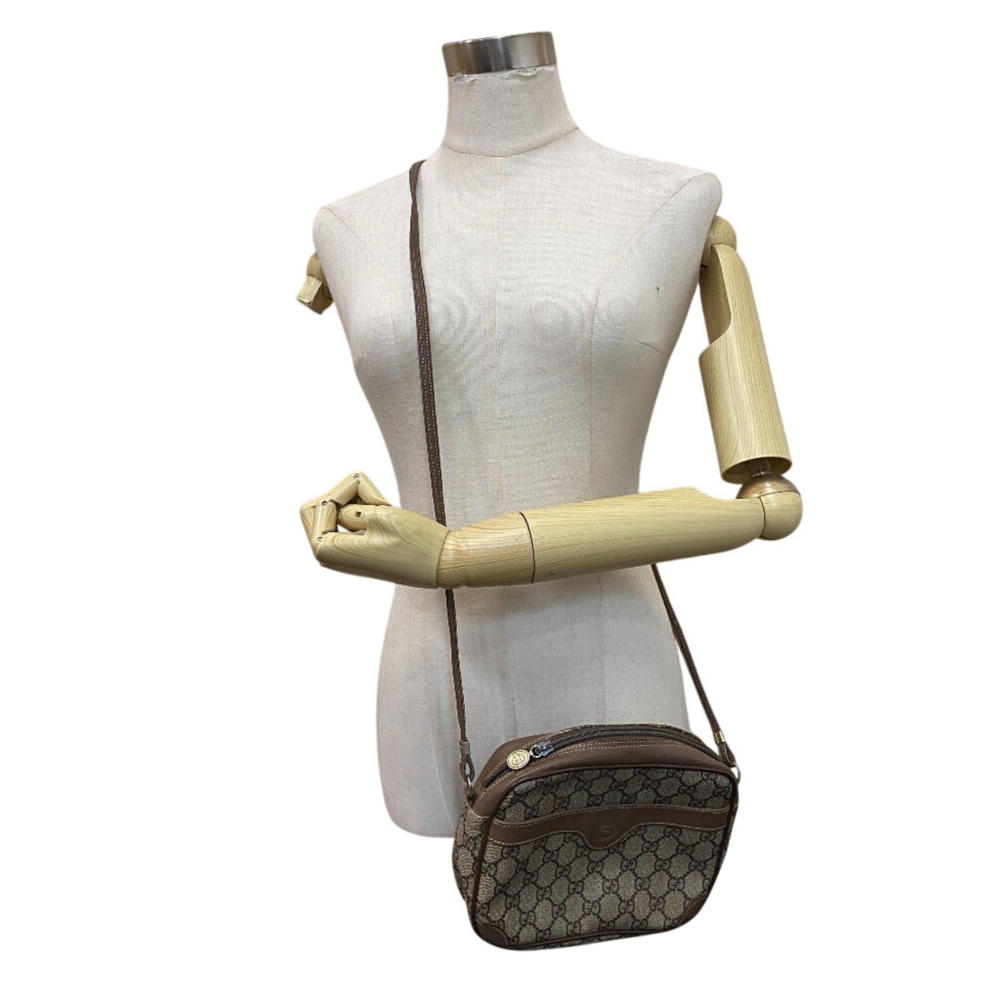 Gucci GUCCI 6423 Old Gucci Pochette GG Pattern Shoulder Bag Brown Size ONE SIZE - 15 Thumbnail