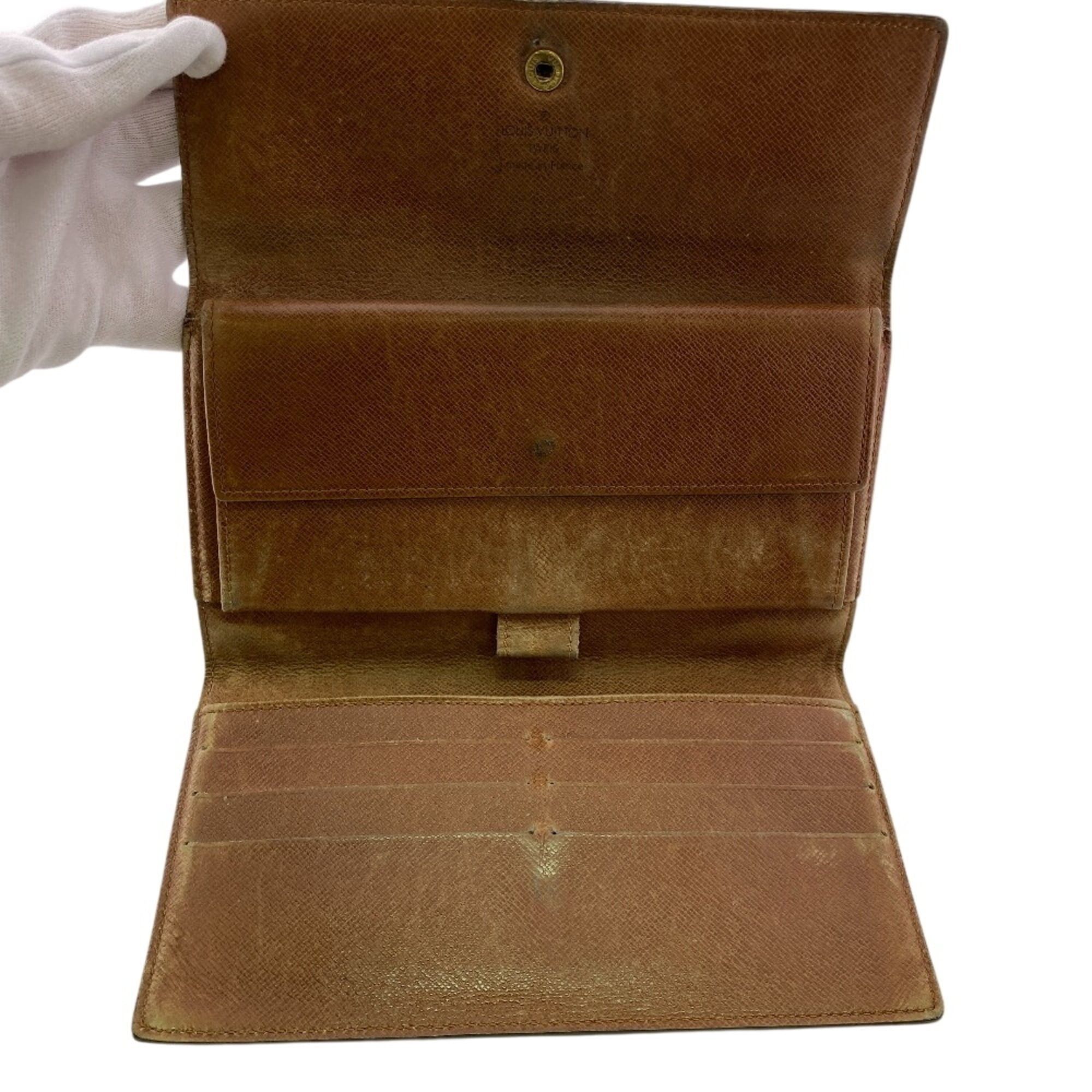 Louis Vuitton Louis Vuitton M61215 Portefeuille Tresor International Monogram Tri-fold Wallet Brown Size ONE SIZE - 5 Thumbnail
