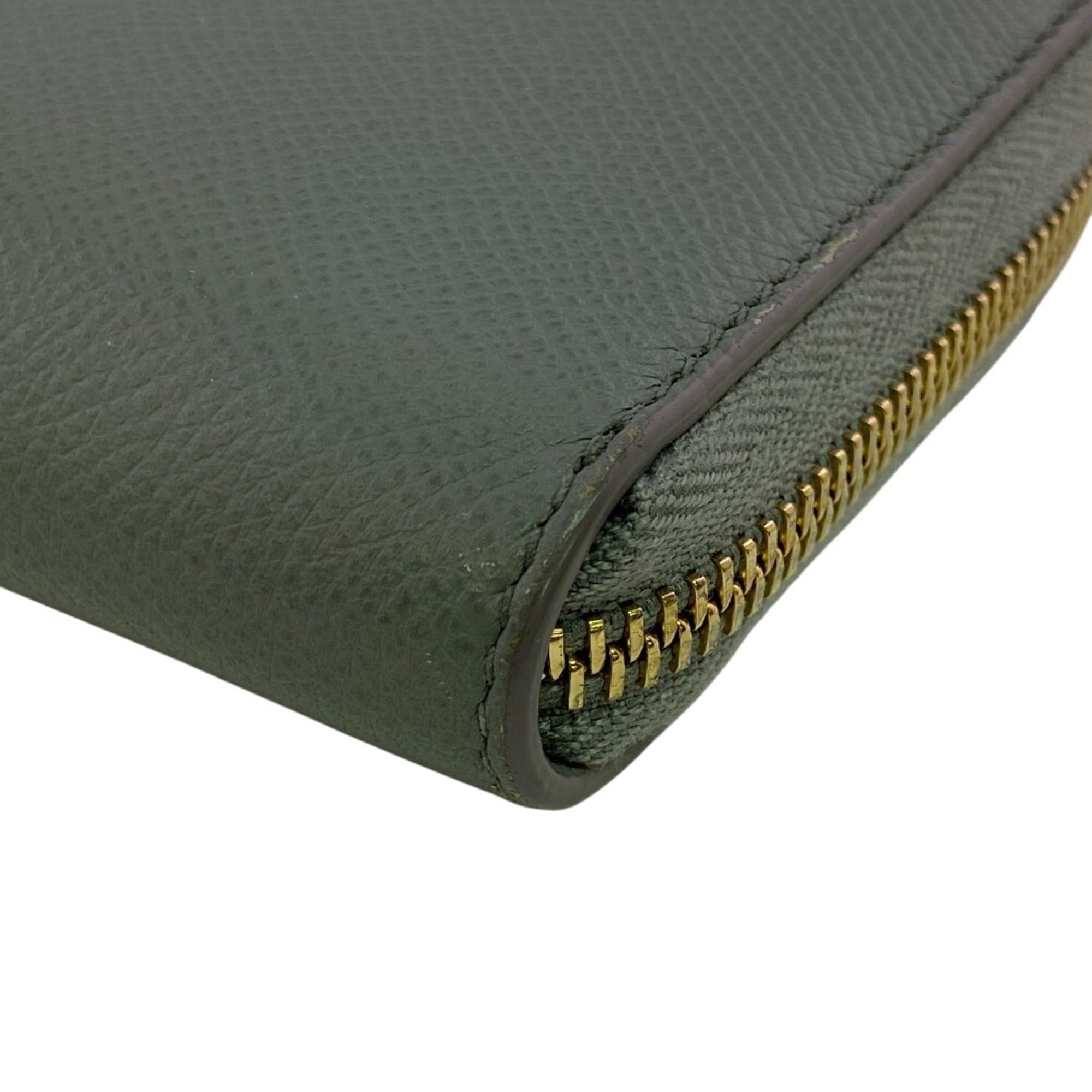 Dior Christian Dior Montaigne Round Zip Wallet Long Wallet, Gray Size ONE SIZE - 4 Thumbnail