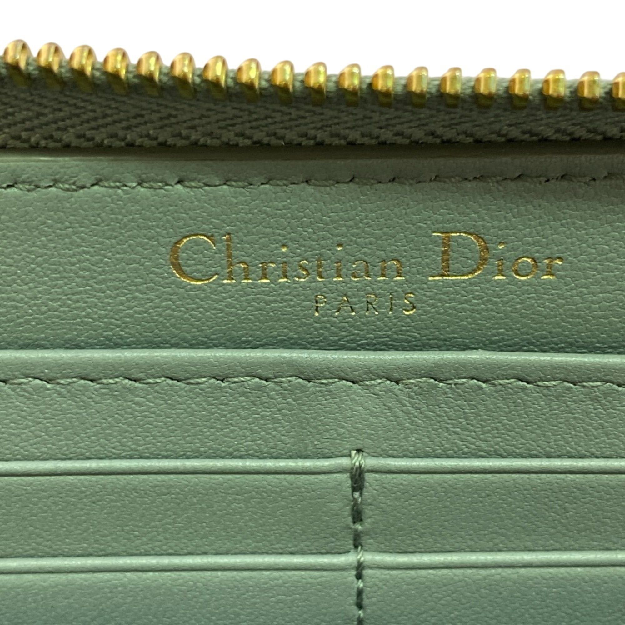 Dior Christian Dior Montaigne Round Zip Wallet Long Wallet, Gray Size ONE SIZE - 13 Thumbnail